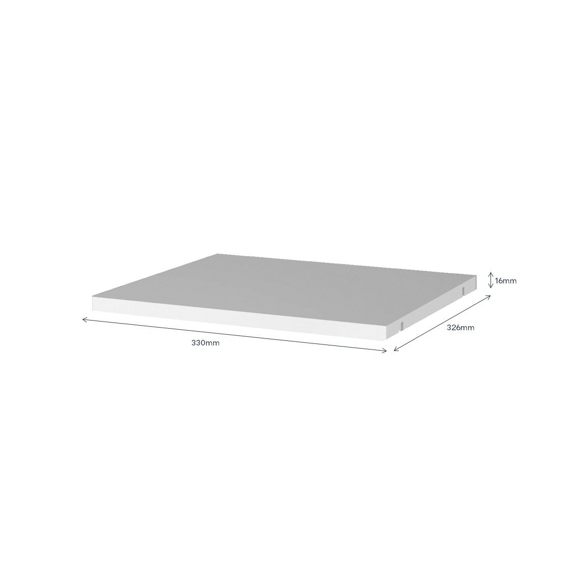 GoodHome Mixxit Rectangular Shelf (D)32.6cm