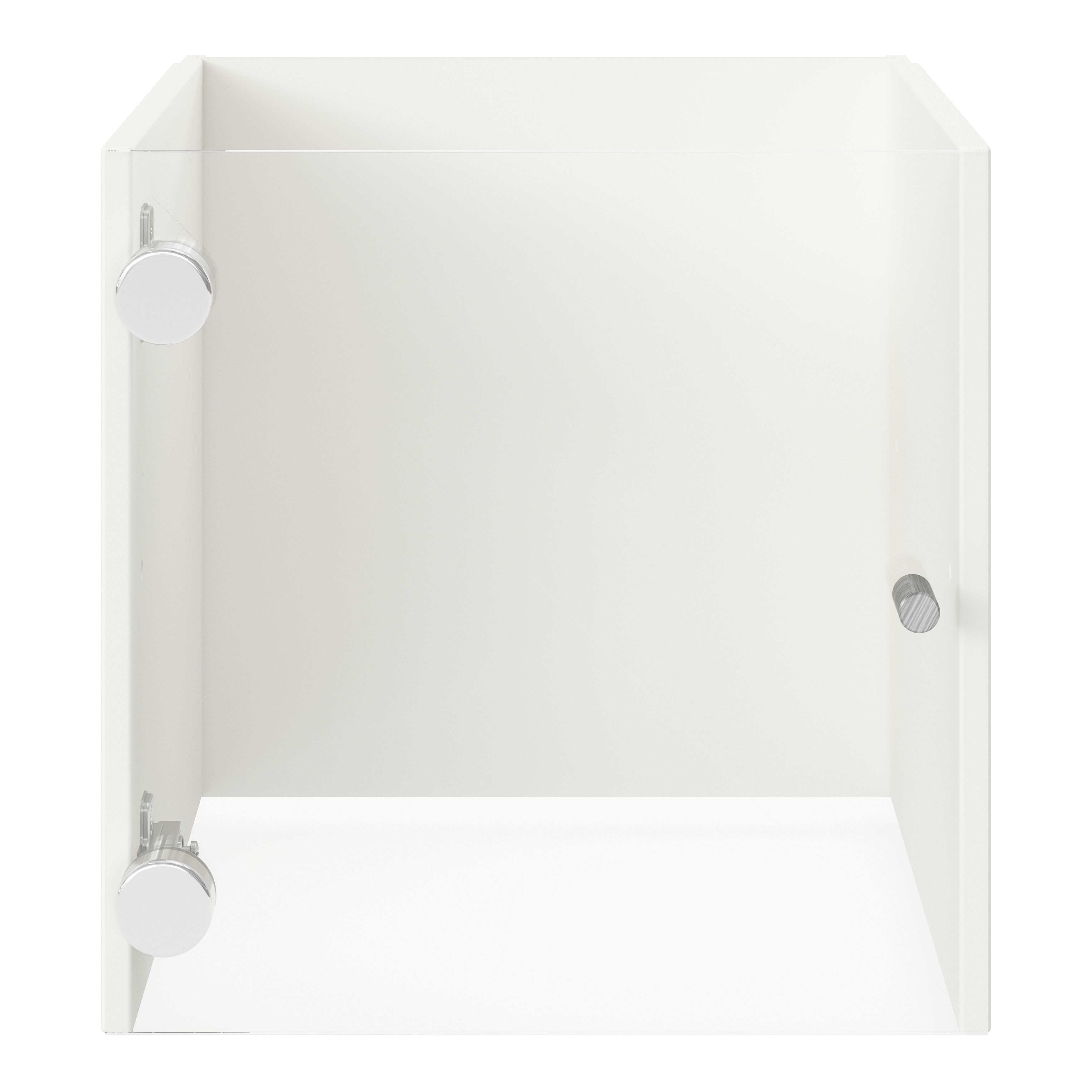 GoodHome Mixxit Transparent Glass Modular Cabinet door (H)326mm (W)326mm