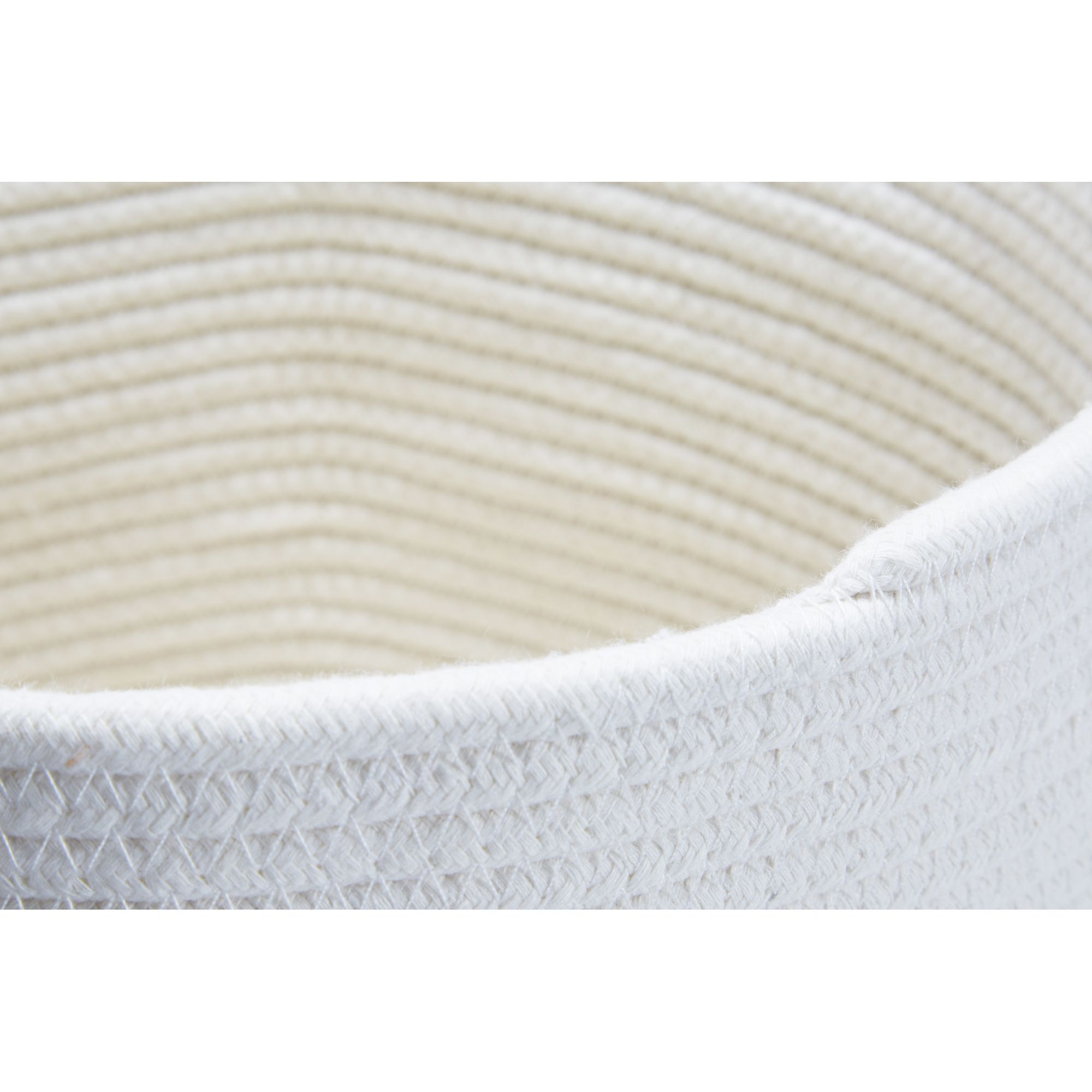 GoodHome Mixxit White Cotton Storage basket (H)30cm (W)30cm (D)30cm