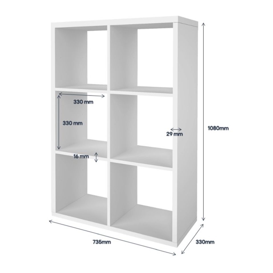 Free standing deals white shelf unit