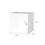 GoodHome Mixxit White Modular Cabinet door (H)329mm (W)330mm