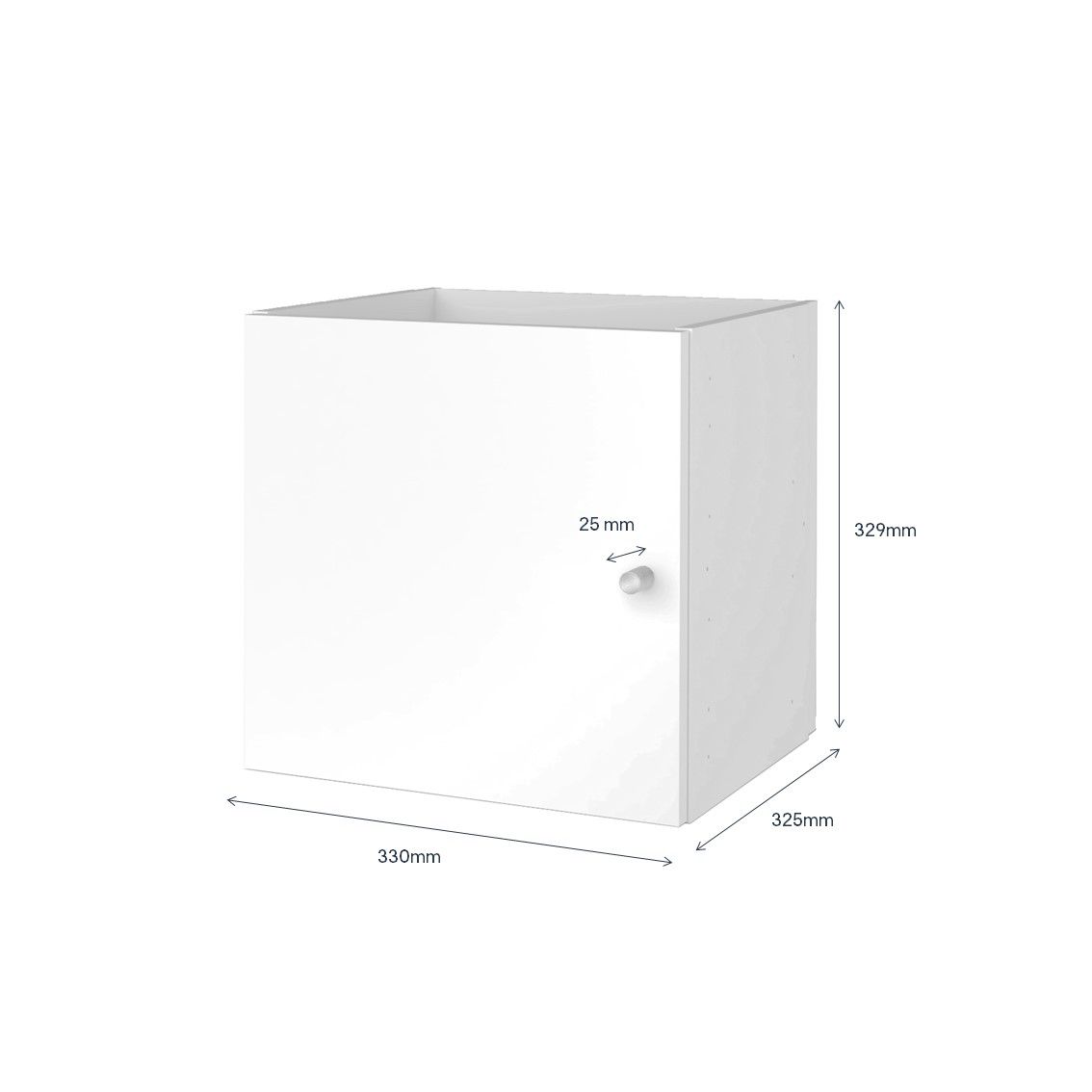 GoodHome Mixxit White Modular Cabinet door (H)329mm (W)330mm
