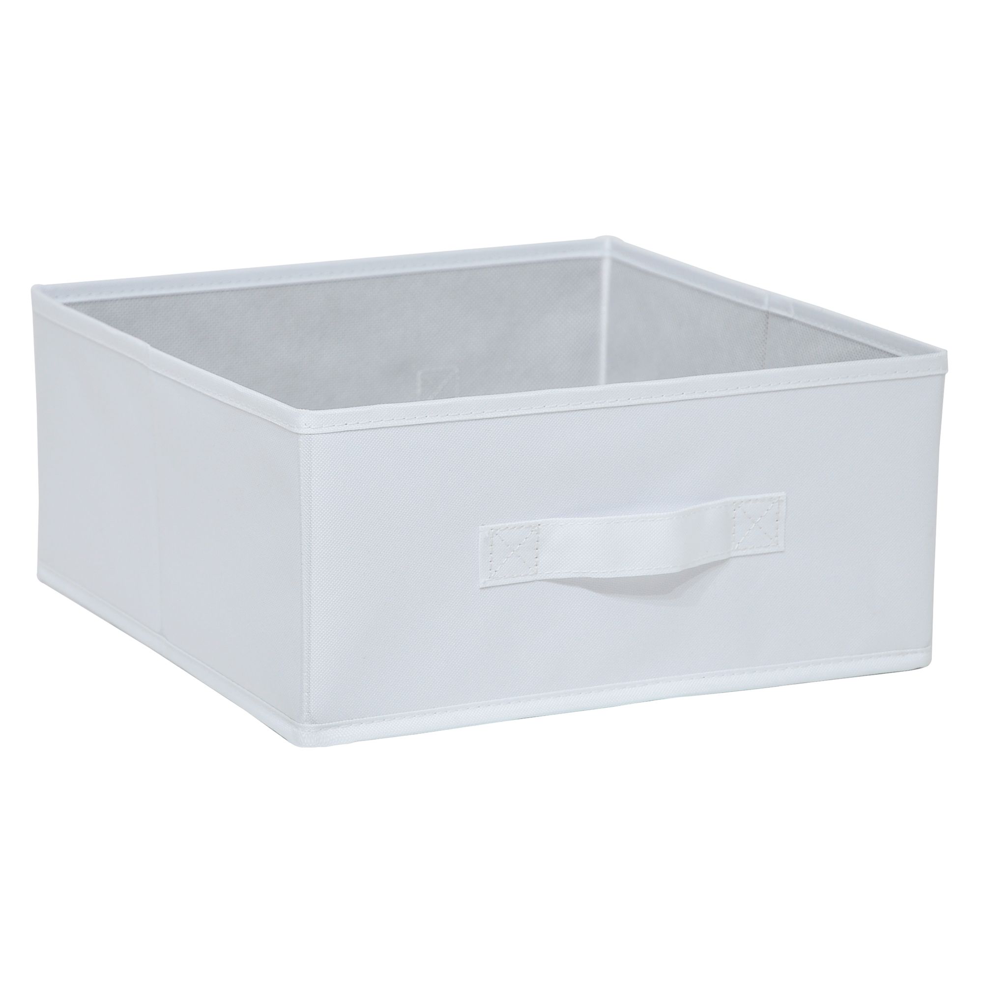 GoodHome Mixxit White Storage basket (H)14cm (W)31cm