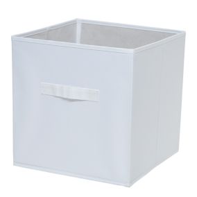 GoodHome Mixxit White Storage basket (H)31cm (W)31cm