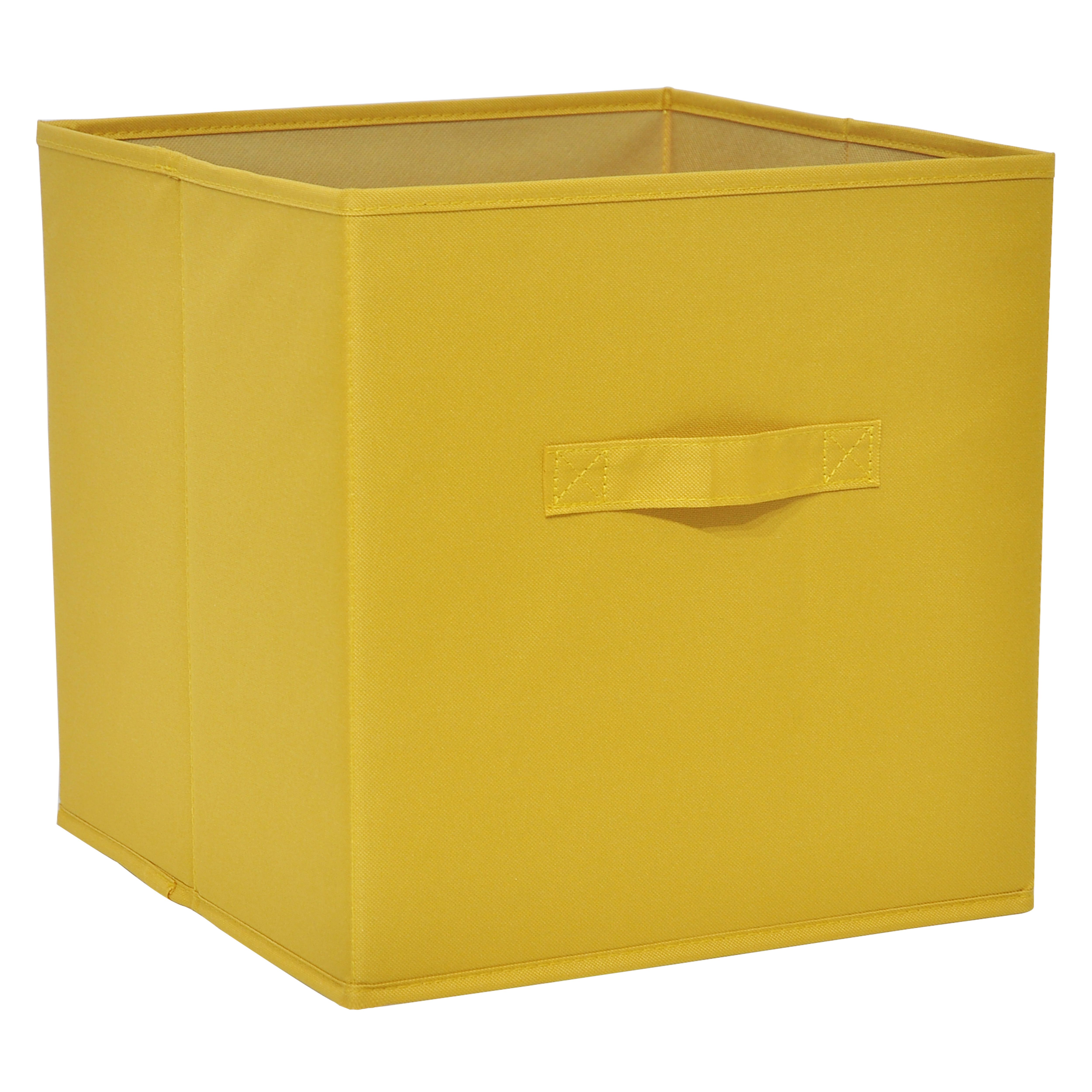 GoodHome Mixxit Yellow Storage basket (H)31cm (W)31cm