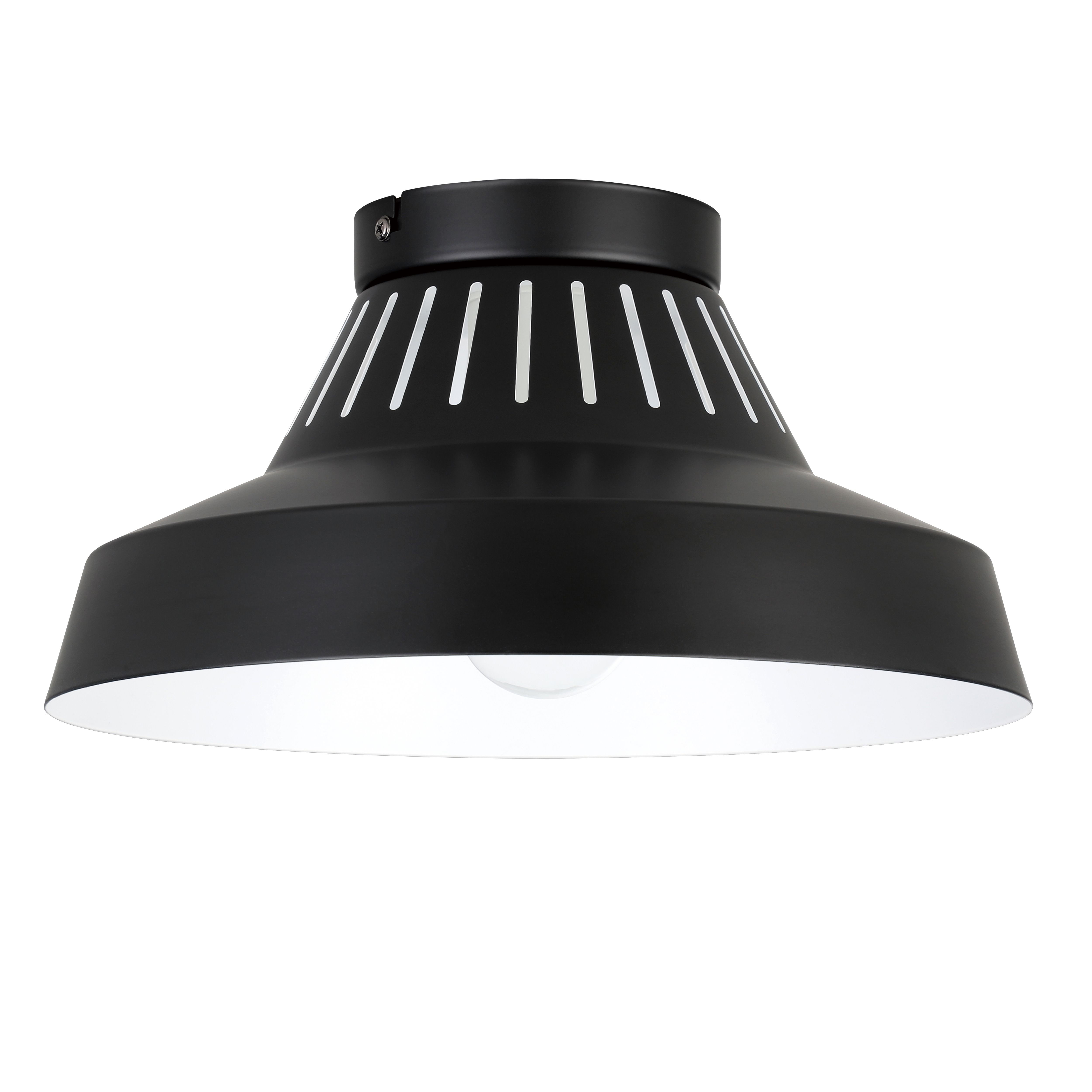 GoodHome Modern Matt Metal Black Ceiling light