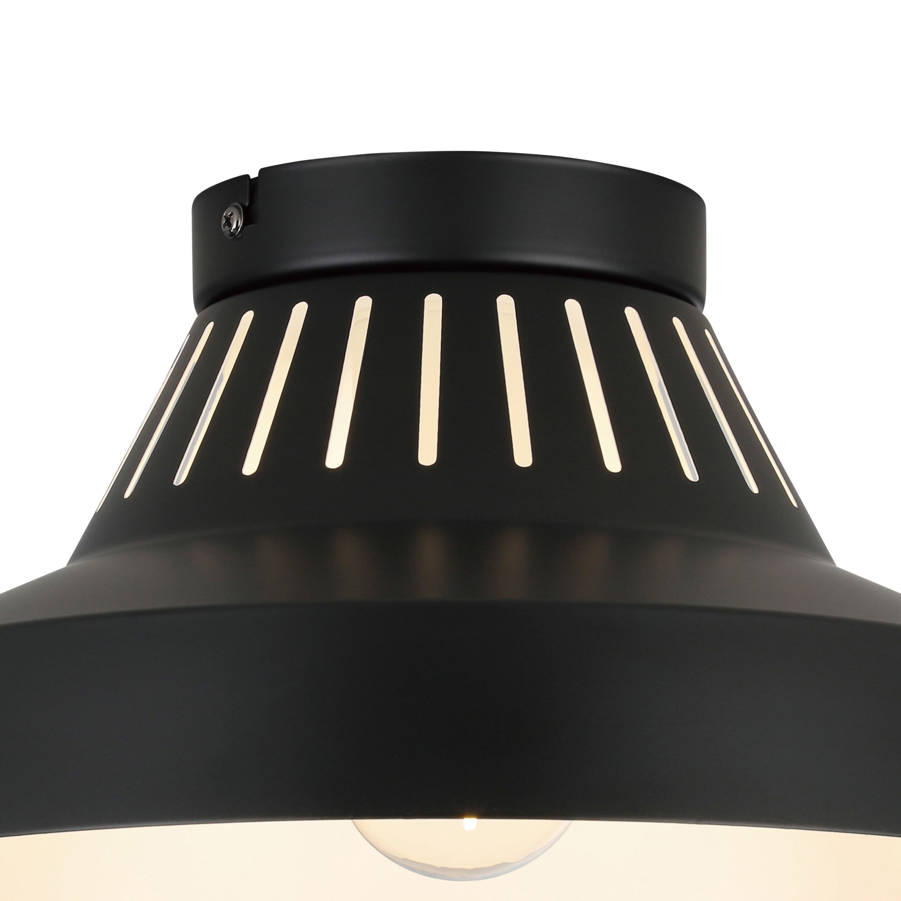GoodHome Modern Matt Metal Black Ceiling light