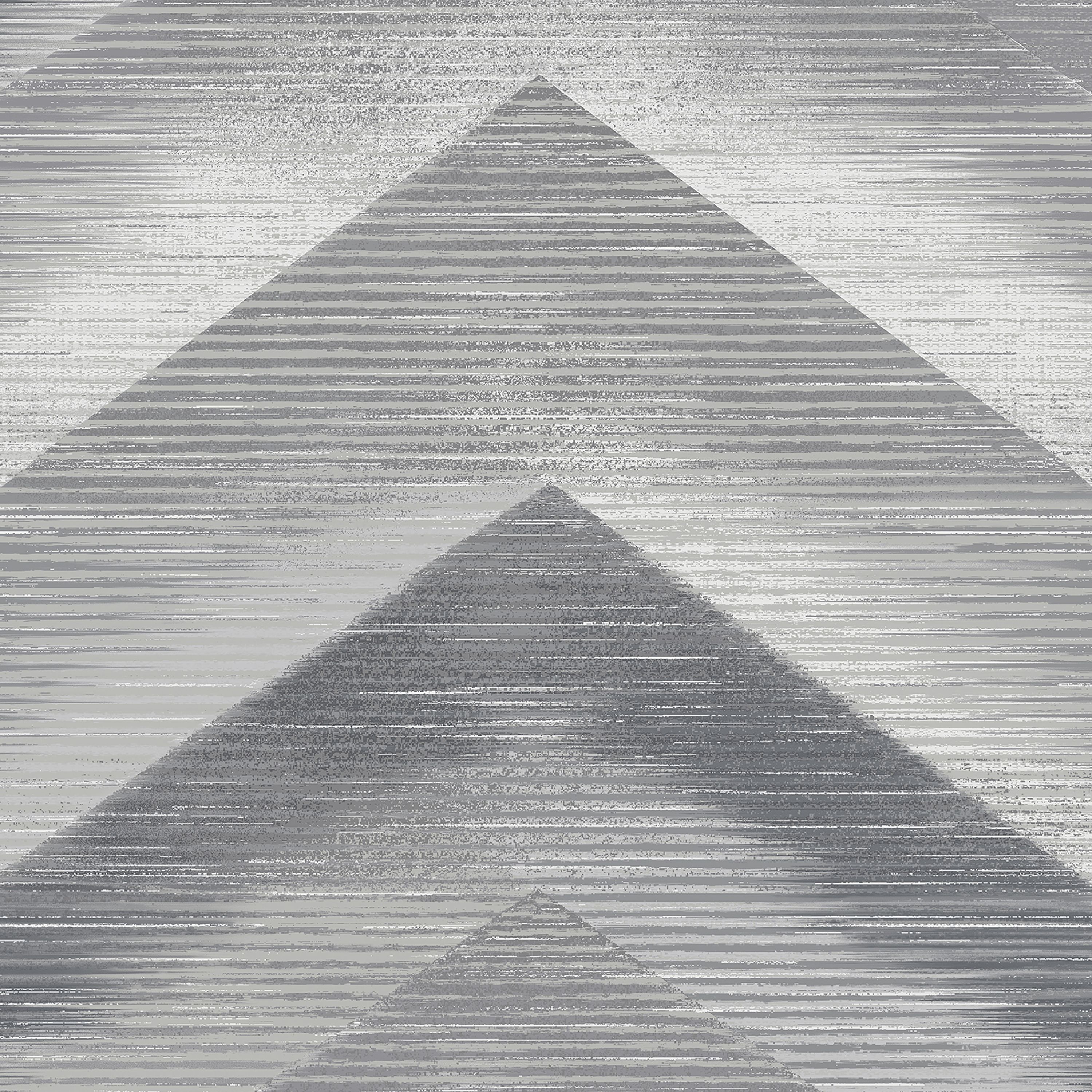 GoodHome Moone Grey Geometric chevron Textured Wallpaper