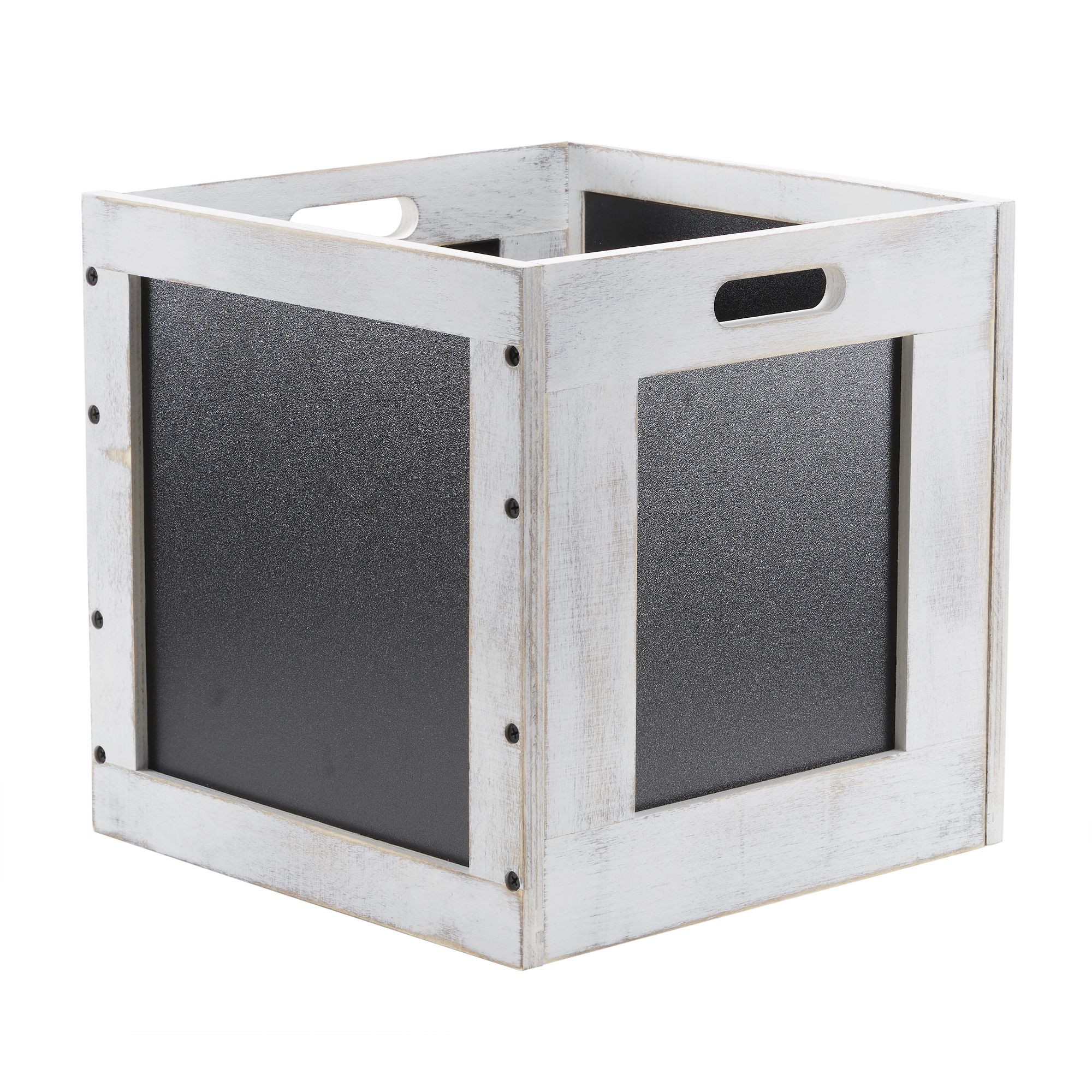 GoodHome Msinga Black 27L Wooden Storage box