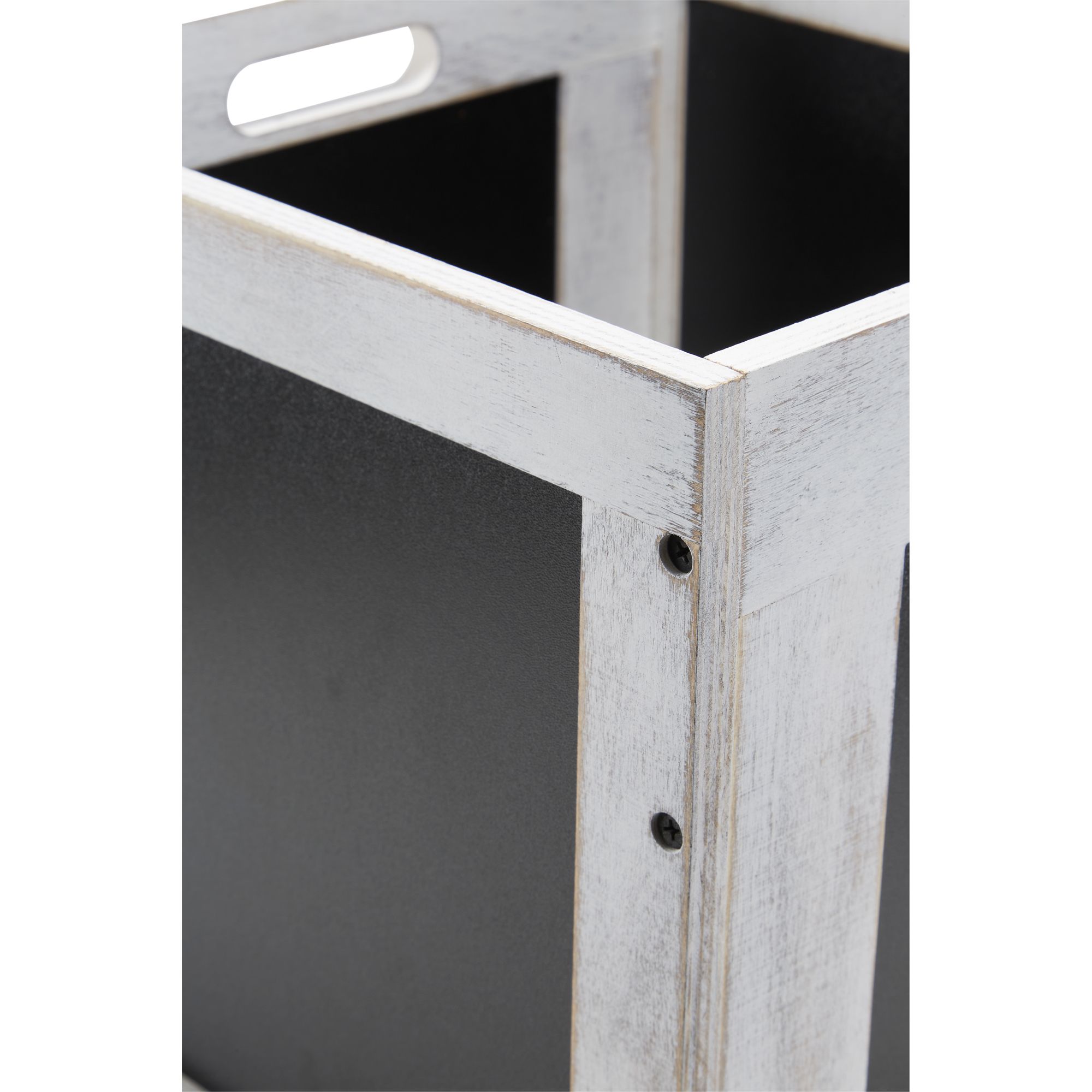 GoodHome Msinga Black 27L Wooden Storage box