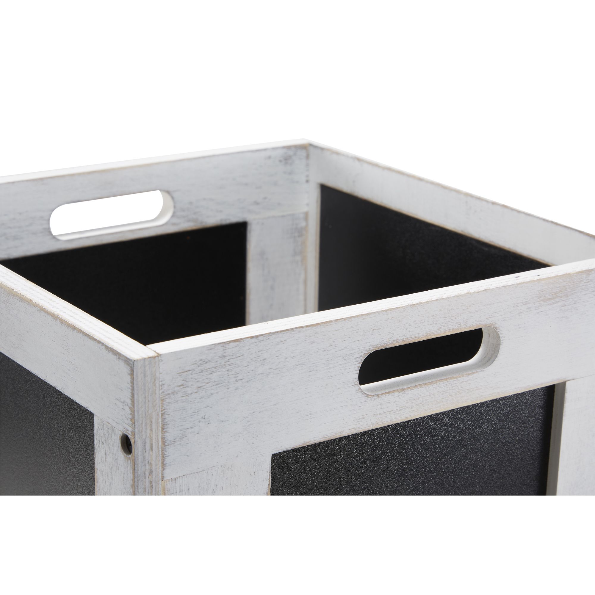 GoodHome Msinga Black 27L Wooden Storage box