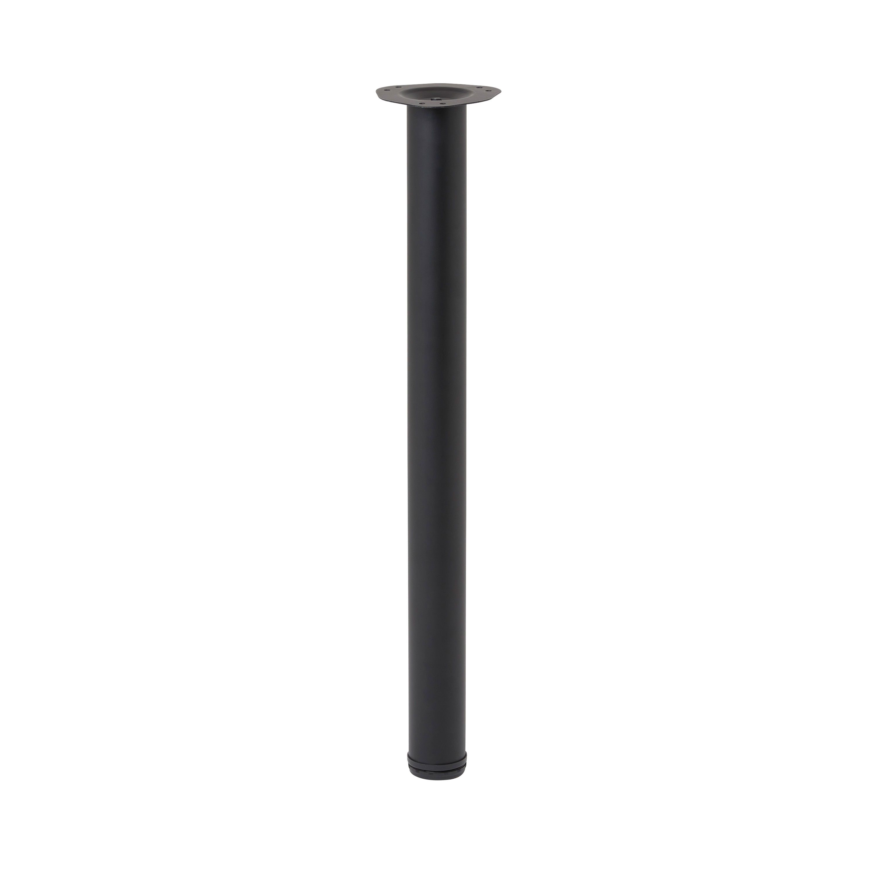 GoodHome Nantua 900mm Black Modern Worktop support leg