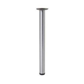 GoodHome Nantua 900mm Silver effect Modern Worktop support leg