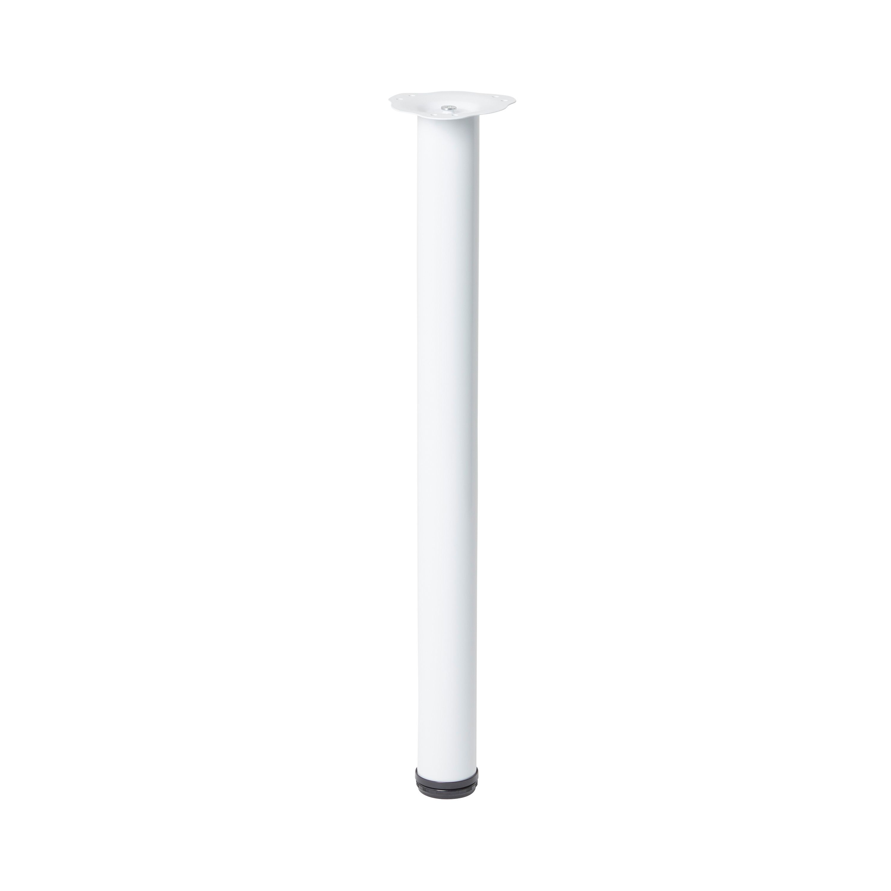 GoodHome Nantua 900mm White Modern Worktop support leg