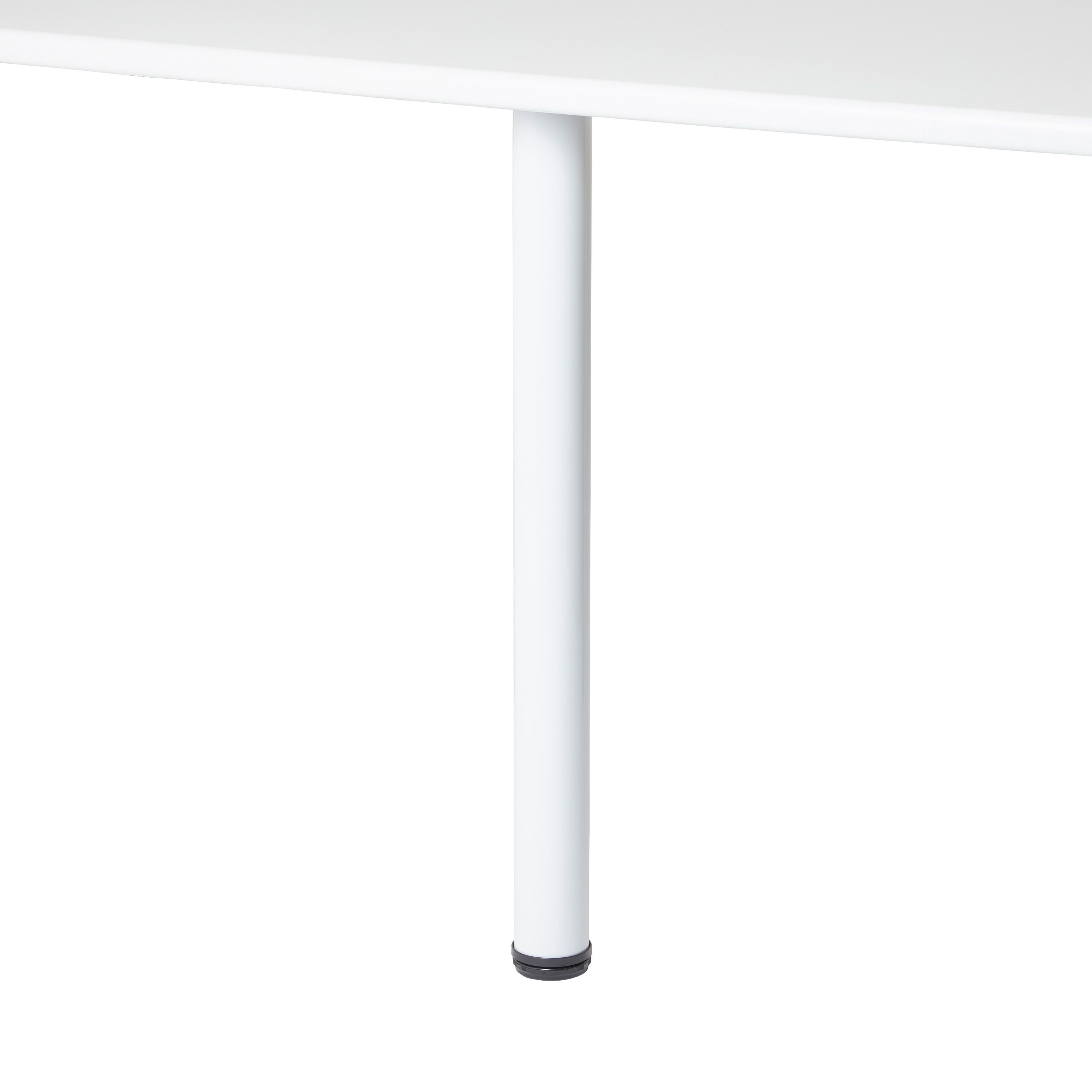 GoodHome Nantua 900mm White Modern Worktop support leg