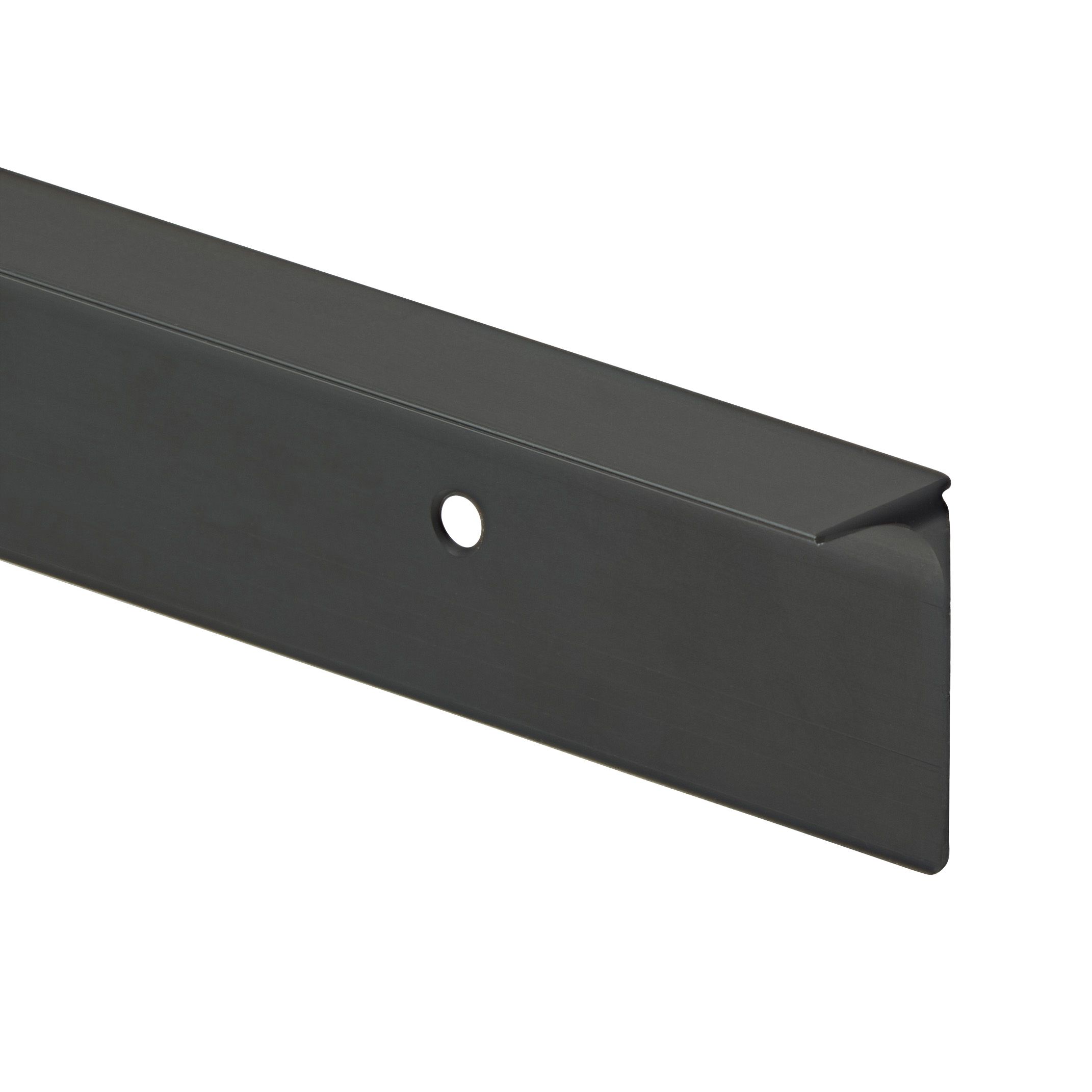 GoodHome Nantua Black Aluminium alloy Worktop joint (H)23mm (W)24mm