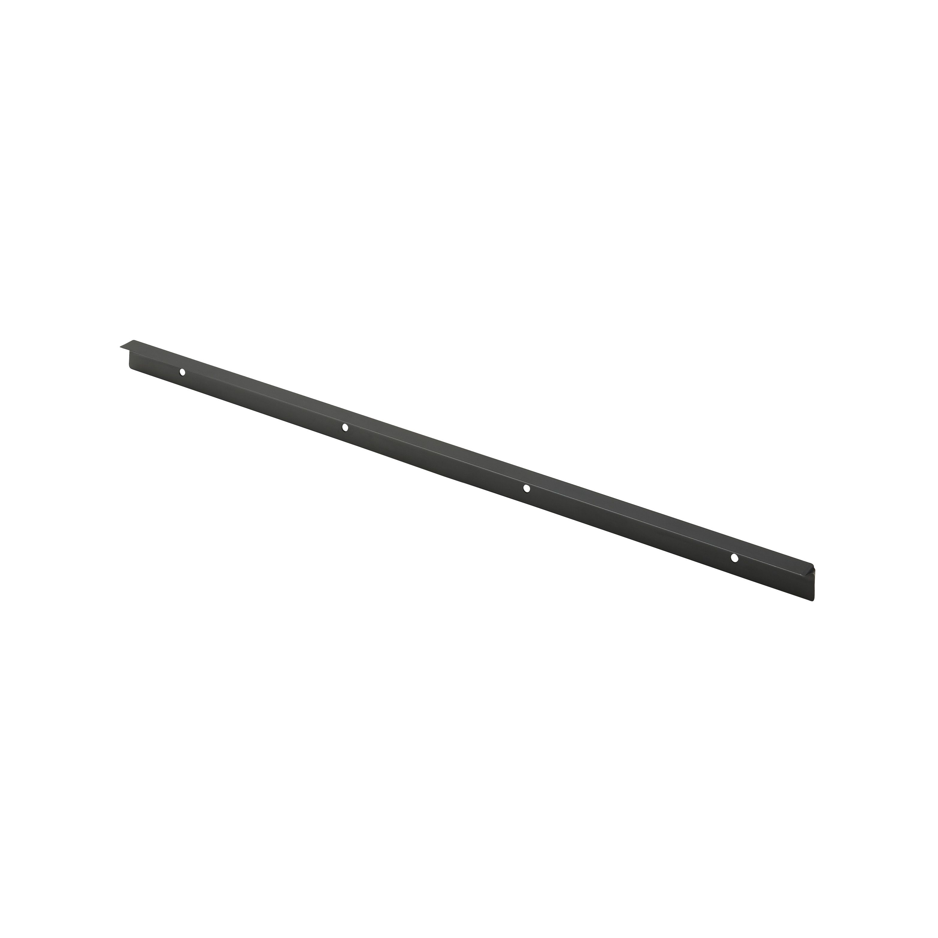 GoodHome Nantua Black Aluminium alloy Worktop joint (H)25mm (W)29mm
