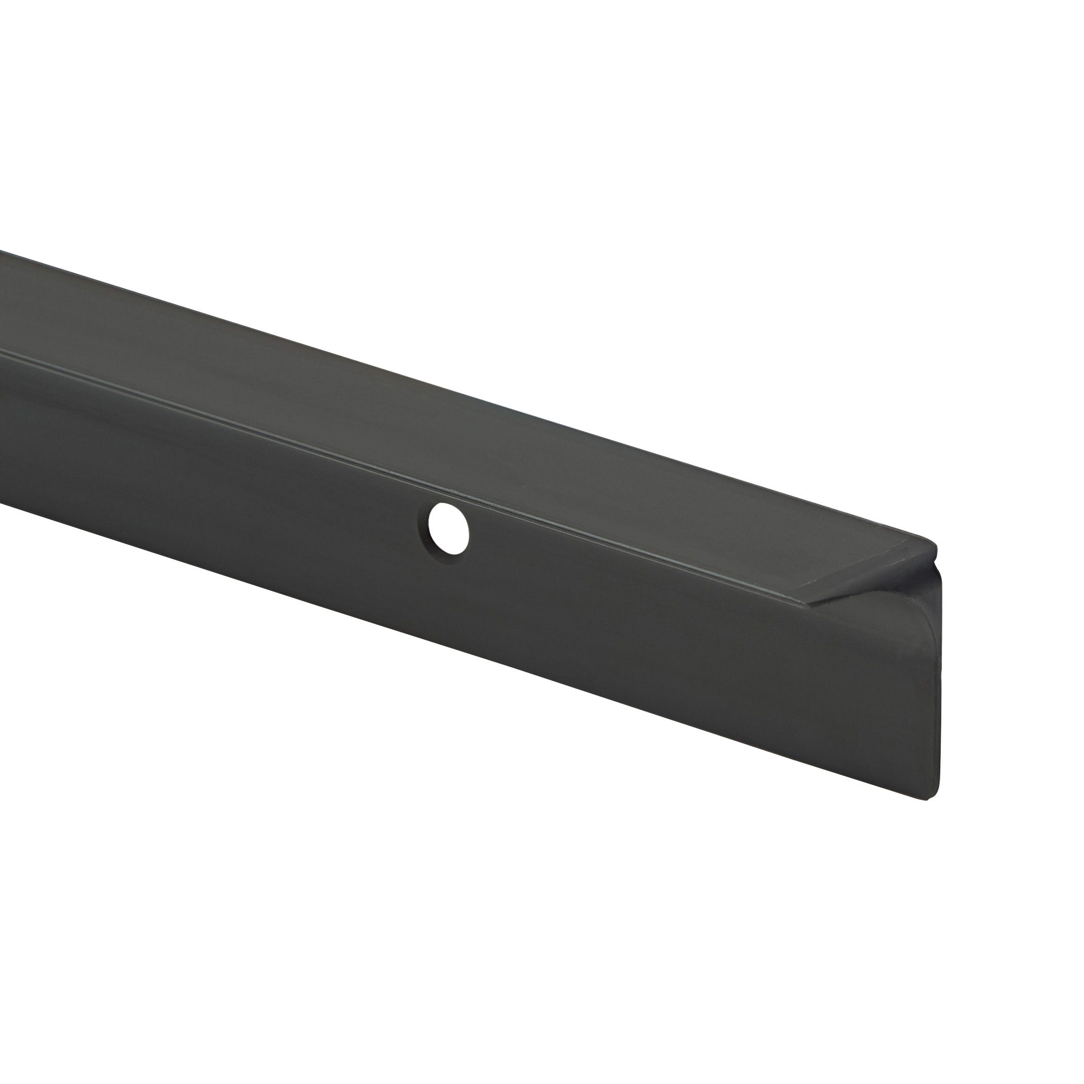 GoodHome Nantua Black Aluminium alloy Worktop joint (H)25mm (W)29mm