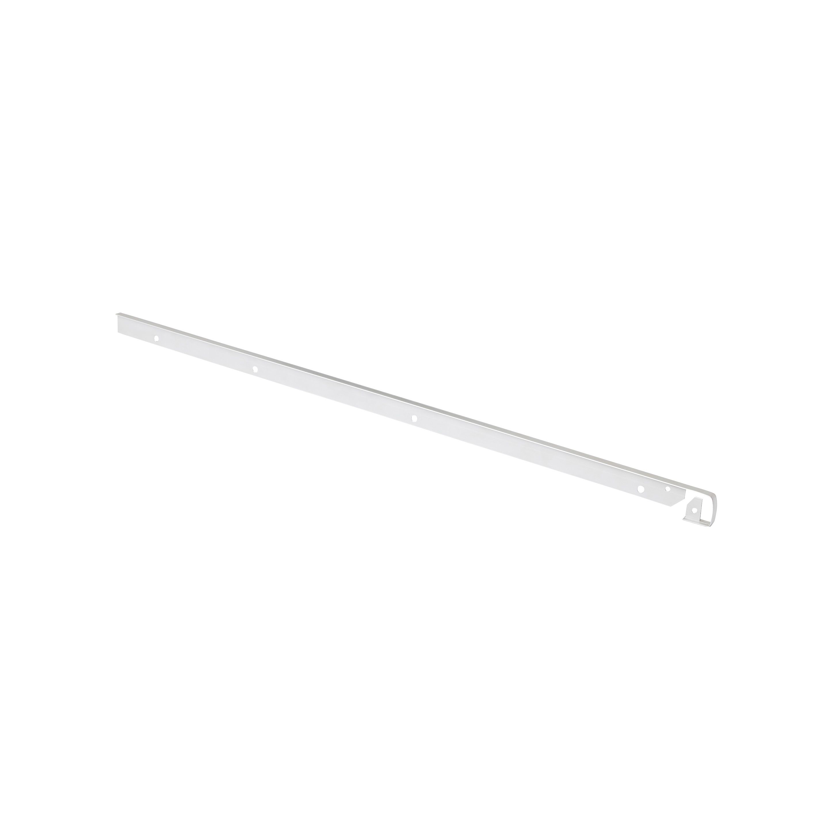 GoodHome Nantua Silver effect Aluminium alloy Worktop joint (H)16mm (W)24mm