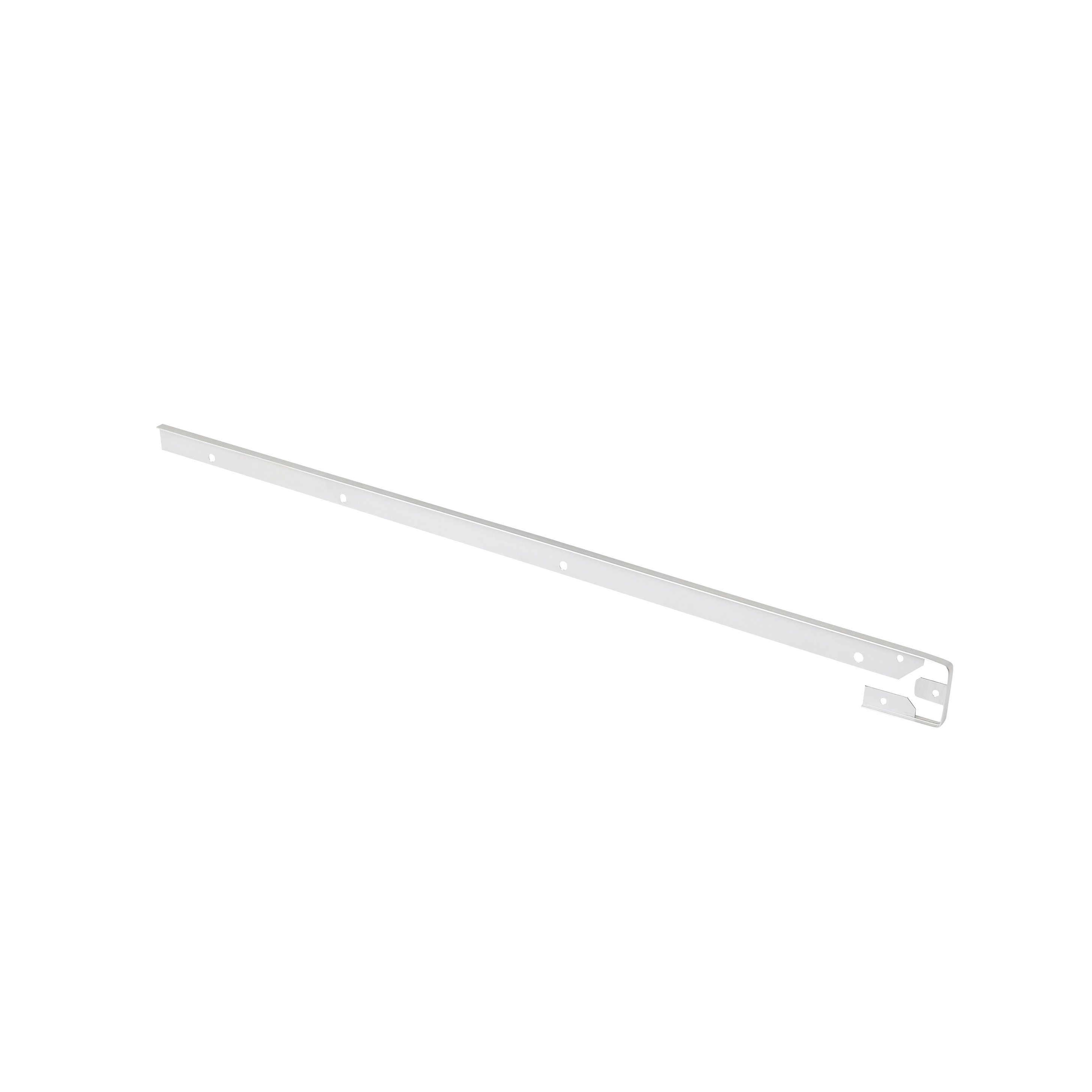 GoodHome Nantua Silver effect Aluminium alloy Worktop joint (H)16mm (W)40mm