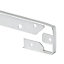 GoodHome Nantua Silver effect Aluminium alloy Worktop joint (H)16mm (W)40mm