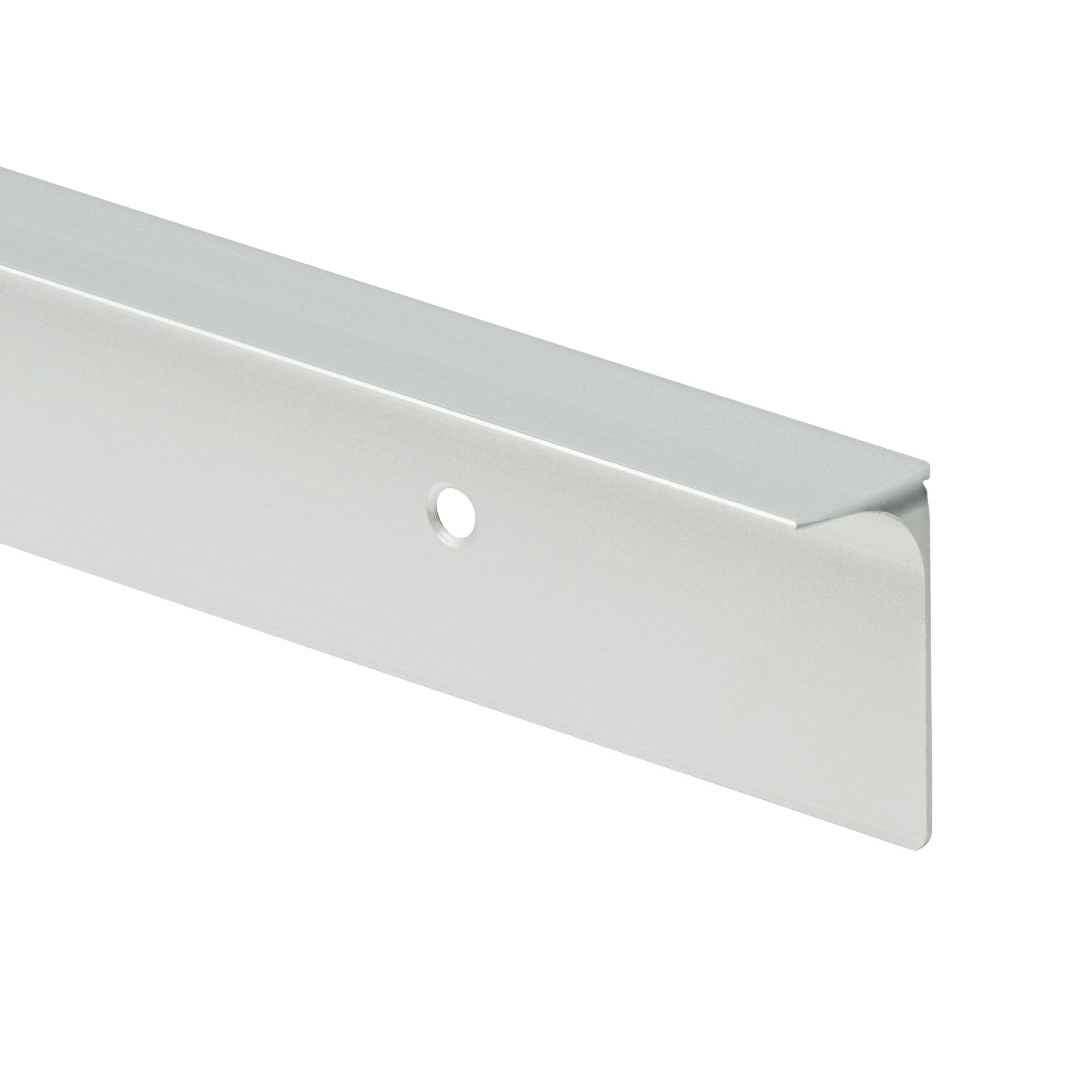 GoodHome Nantua Silver effect Aluminium alloy Worktop joint (H)25mm (W)39mm