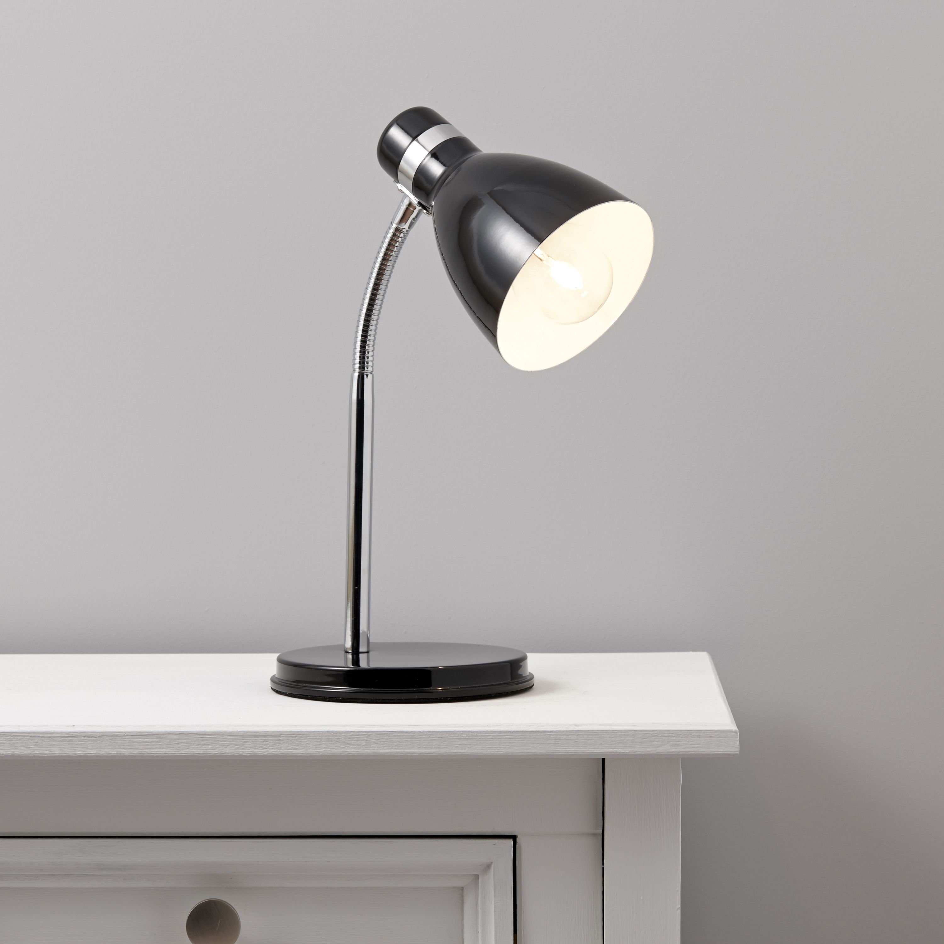 GoodHome Narajo Black Table light