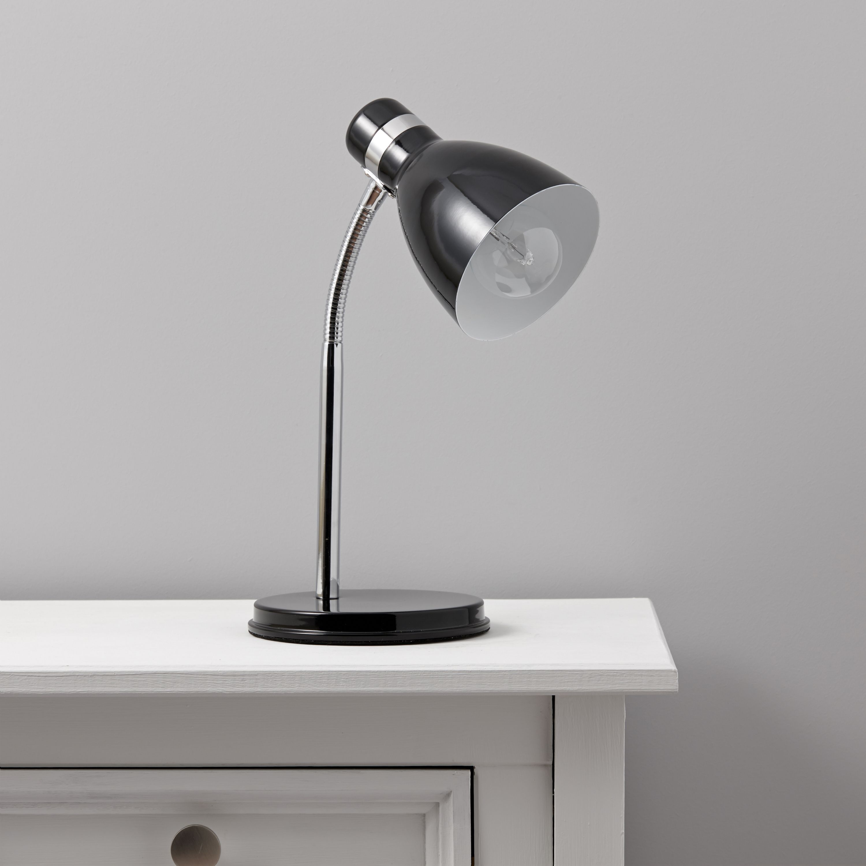 GoodHome Narajo Black Table light