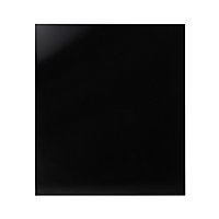 GoodHome Nashi Black Glass effect Glass Splashback, (H)800mm (W)900mm (T)5mm