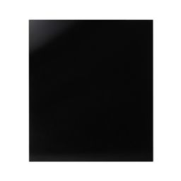GoodHome Nashi Black Glass effect Tempered glass Splashback, (H)800mm (W)600mm (T)5mm