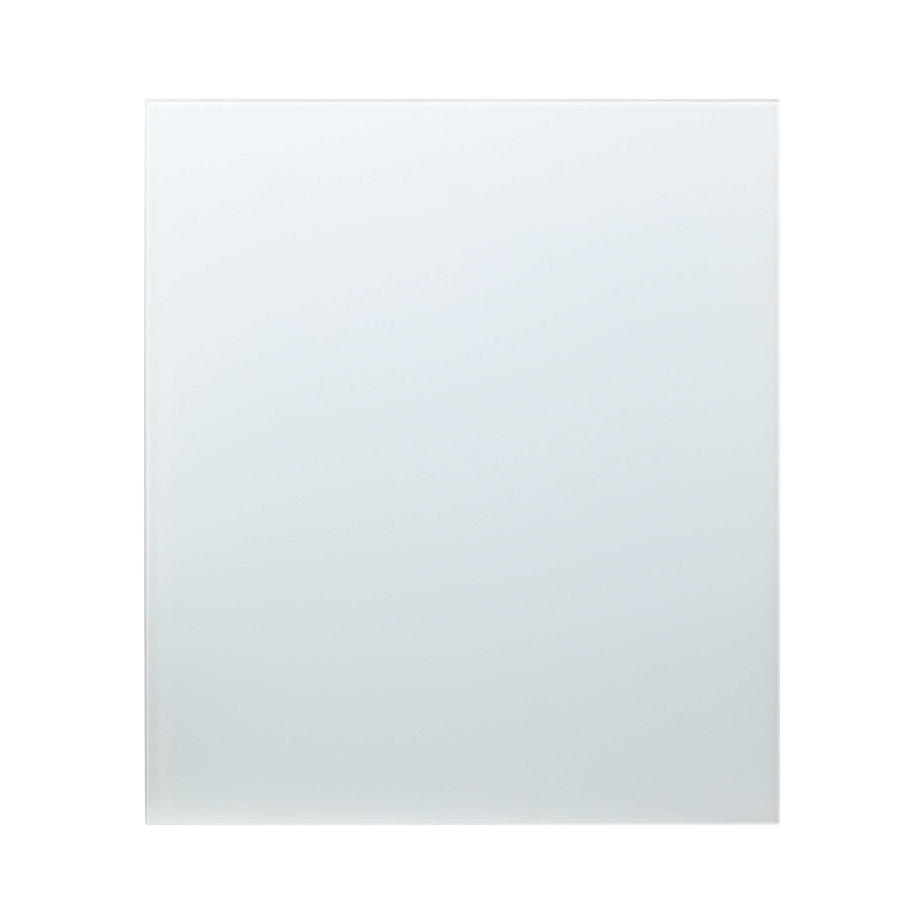 GoodHome Nashi White Glass effect Glass Splashback, (H)800mm (W)600mm (T)5mm