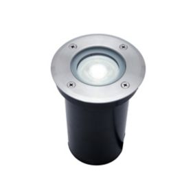 GoodHome Nashua Stainless steel LED Outdoor Recessed Ground light (D)110mm