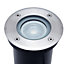 GoodHome Nashua Stainless steel LED Outdoor Recessed Ground light (D)110mm