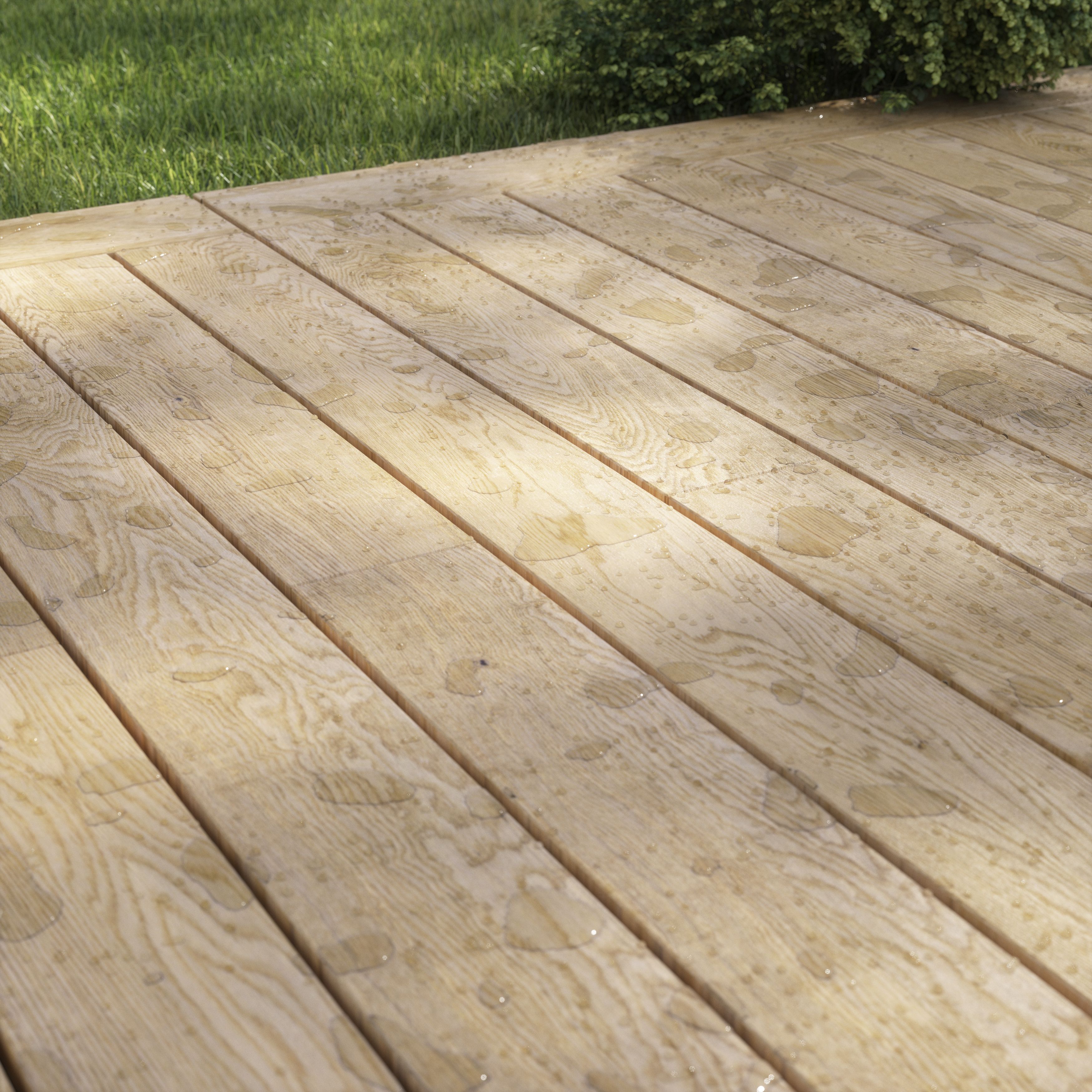 GoodHome Natural Matt Quick dry Decking Wood stain, 2.5L