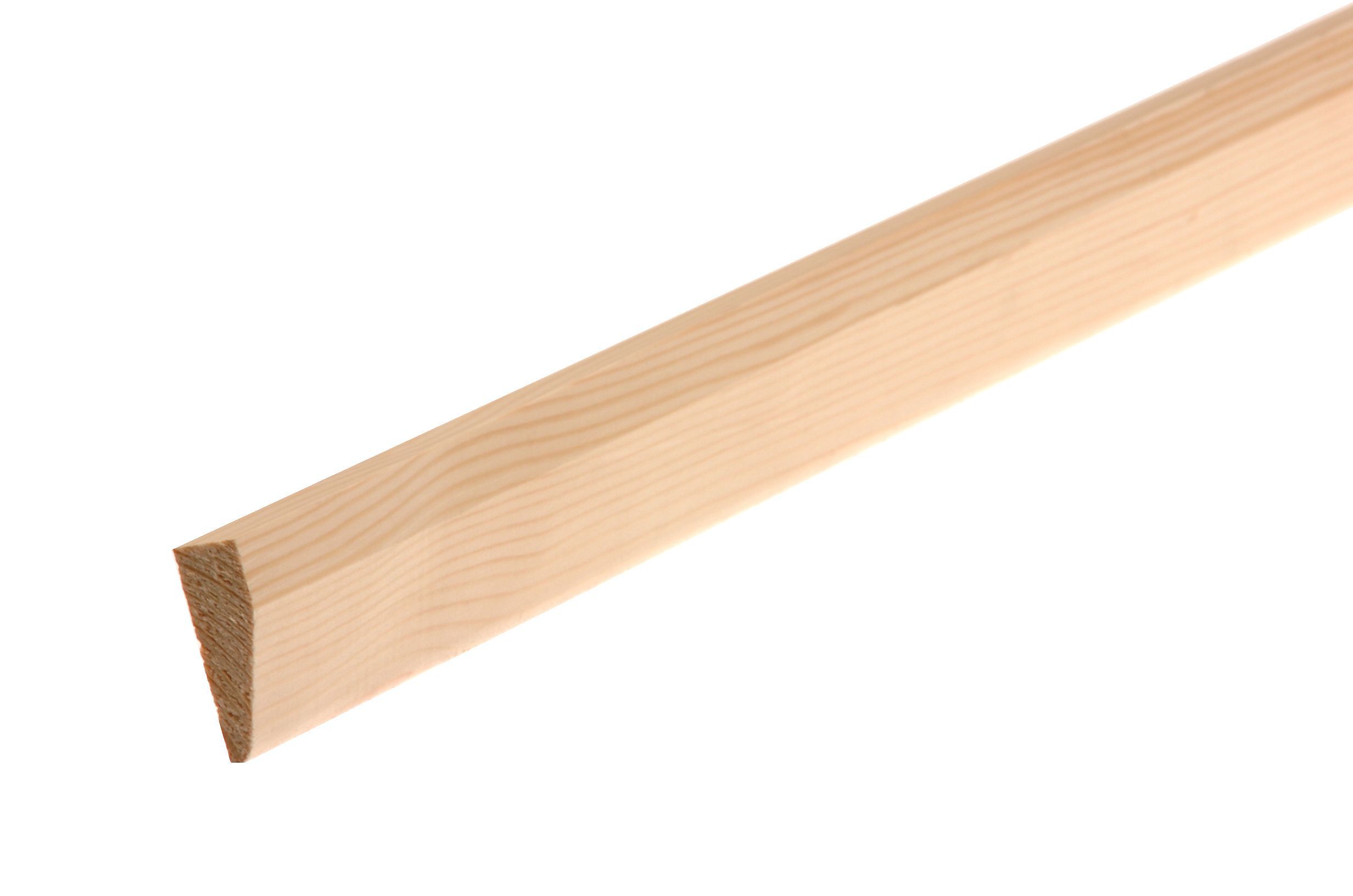 GoodHome Natural Pine Chamfered Architrave (L)2.1m (W)44mm (T)15mm