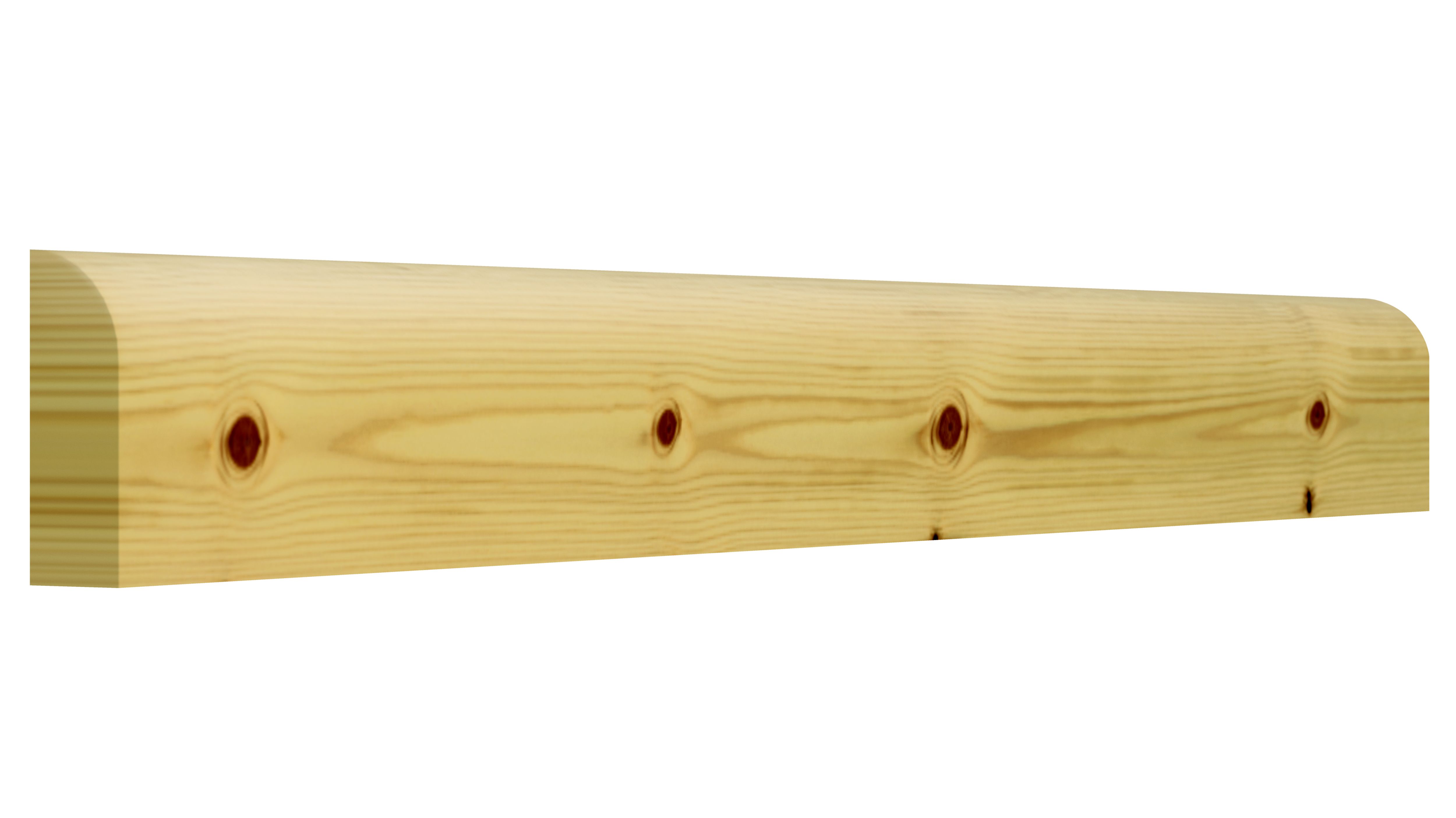 GoodHome Natural Pine Rounded Architrave (L)2.1m (W)44mm (T)15mm