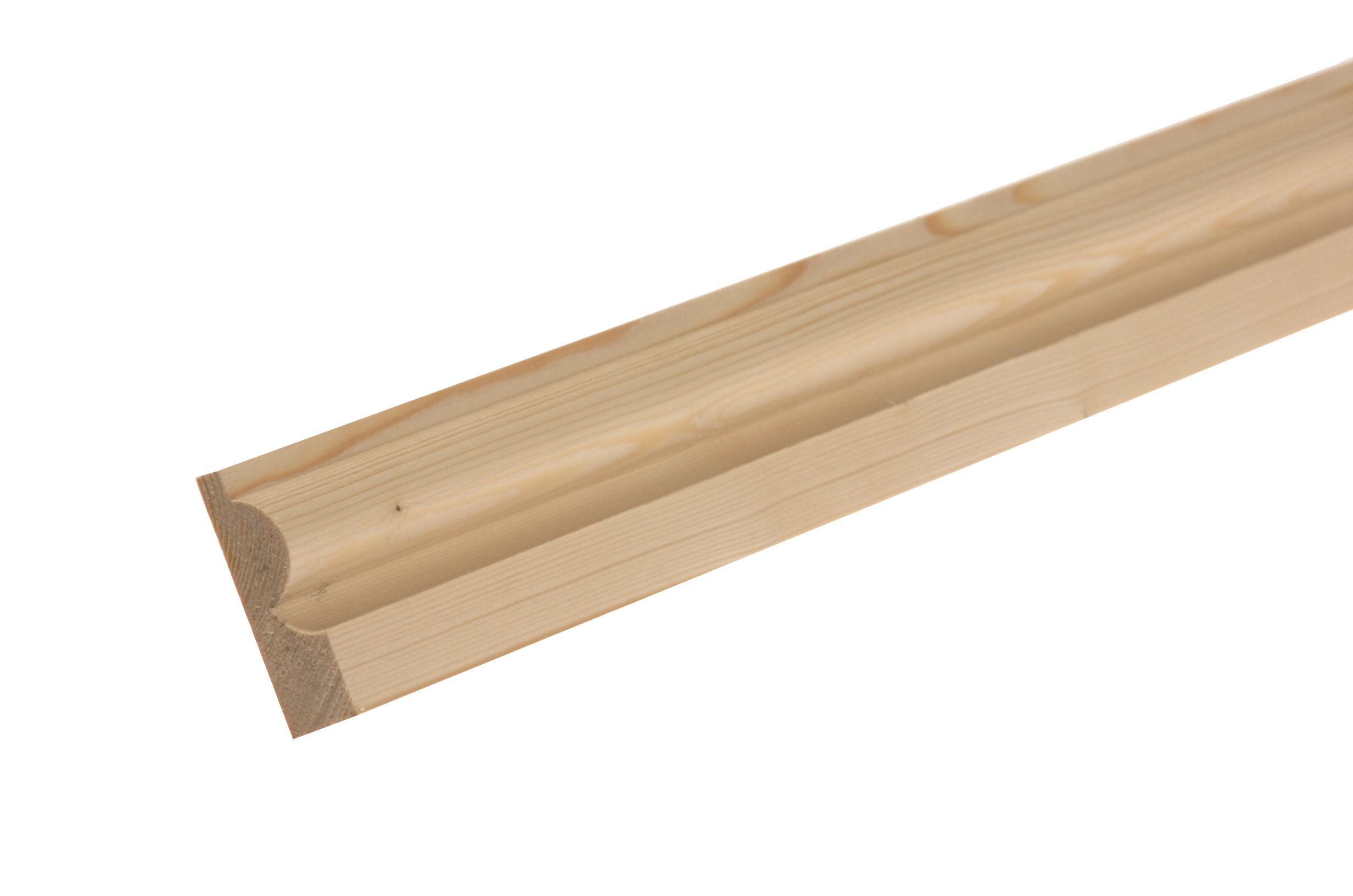 GoodHome Natural Pine Torus Architrave (L)2.1m (W)58mm (T)15mm, Pack of 5
