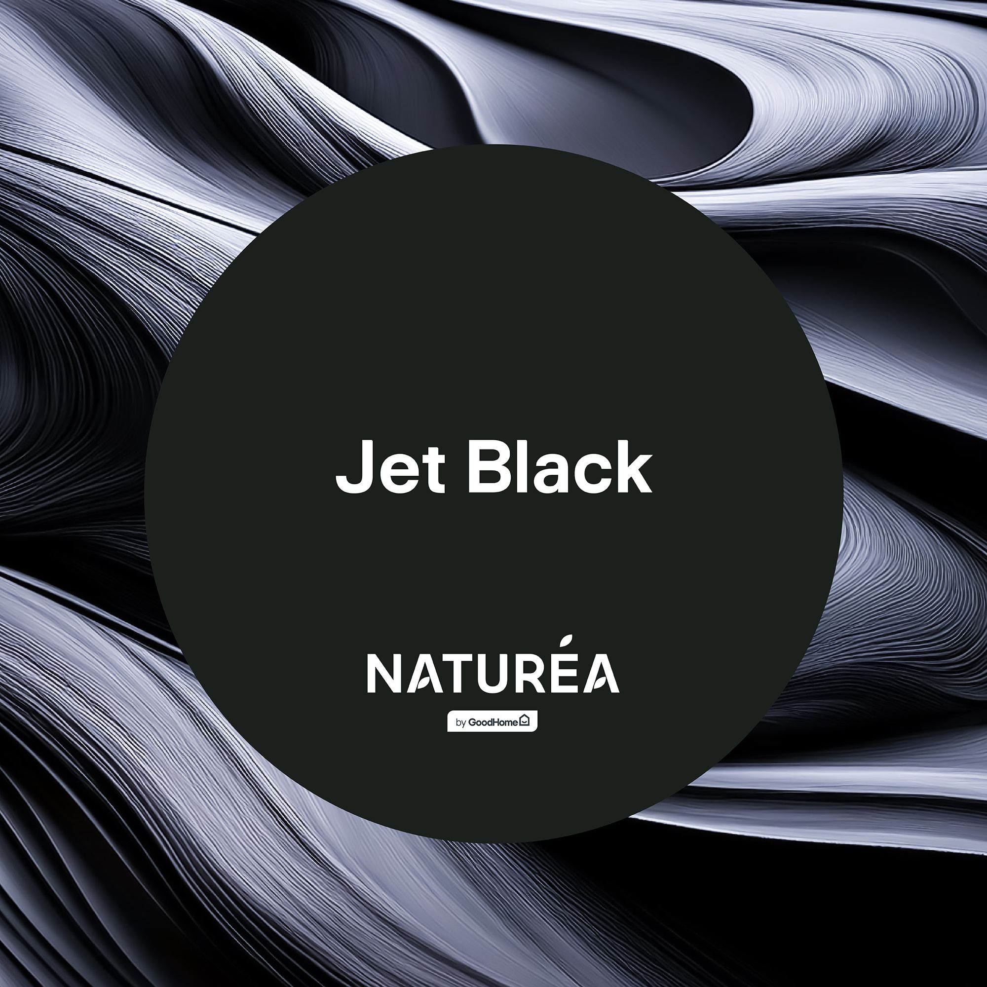 GoodHome Naturéa Jet black Velvet matt Wall paint, 2.5L