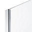 GoodHome Naya Silver Chrome effect Clear Fixed Shower panel (H)195cm (W)80cm