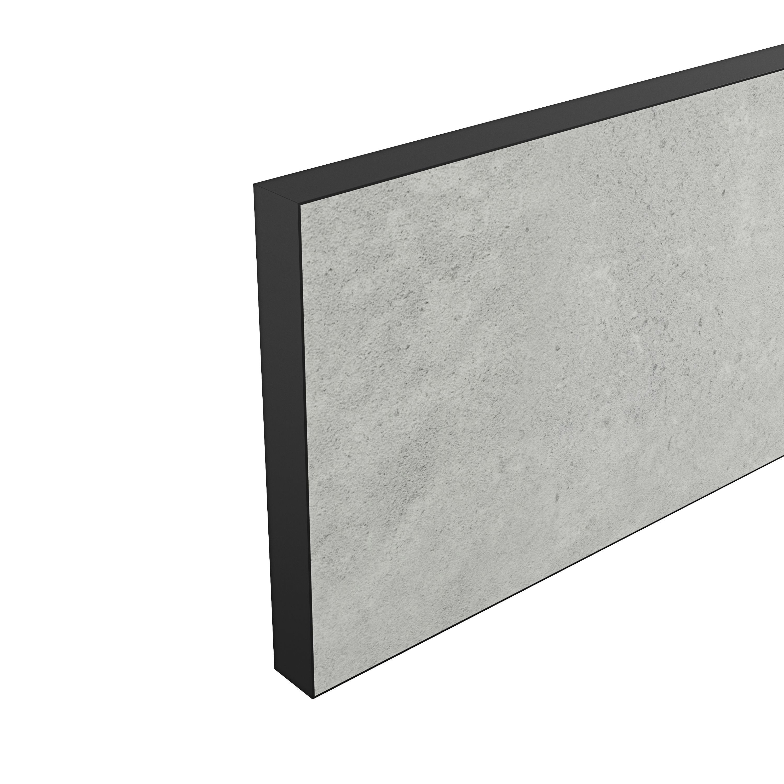 GoodHome Nepeta Grey Stone effect Paper & resin Upstand (L)3000mm