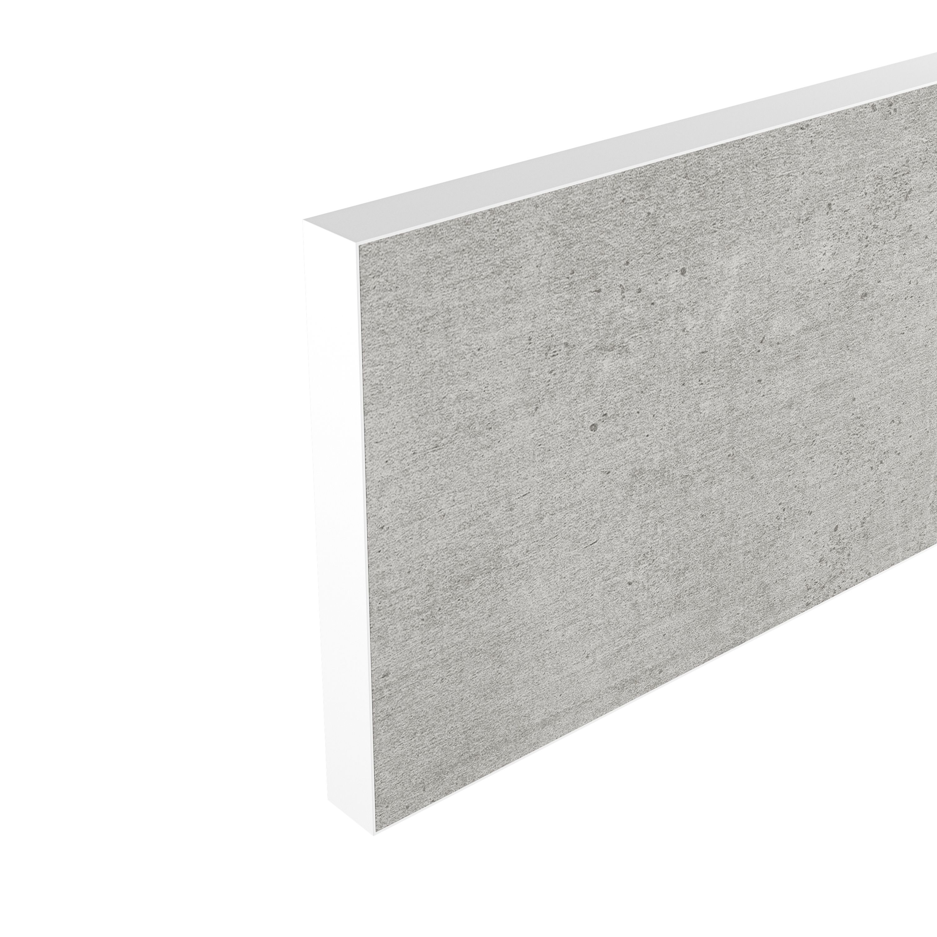 GoodHome Nepeta White Stone effect Paper & resin Upstand (L)3000mm
