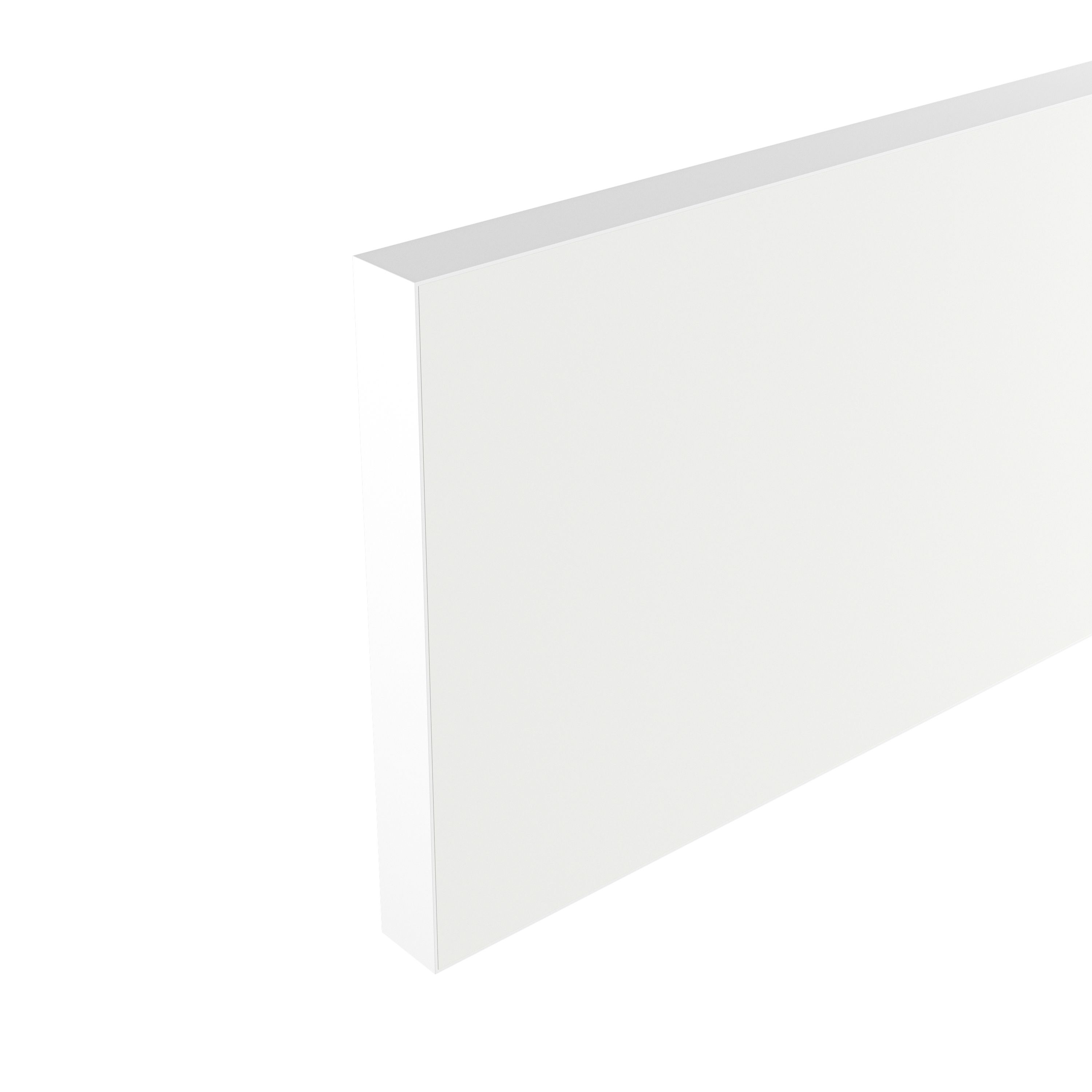 GoodHome Nepeta White Stone effect Paper & resin Upstand (L)3000mm