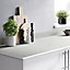 GoodHome Nepeta White Stone effect Paper & resin Upstand (L)3000mm