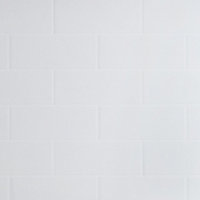 GoodHome Nepeta White / Tile Paper & resin Back panel, (H)6000mm (W)20000mm (T)3mm
