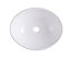 GoodHome Nessa White Oval Counter-mounted Counter top Basin (W)40.5cm