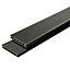 GoodHome Neva Anthracite grey Composite Deck board (L)2.2m (W)145mm (T)21mm, Pack of 6