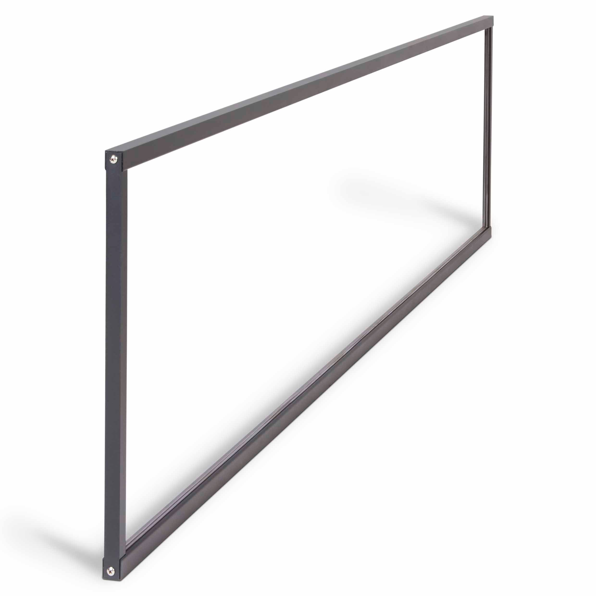 GoodHome Neva Transparent Metal 1/2 Fence panel (W)1.79m (H)0.88m