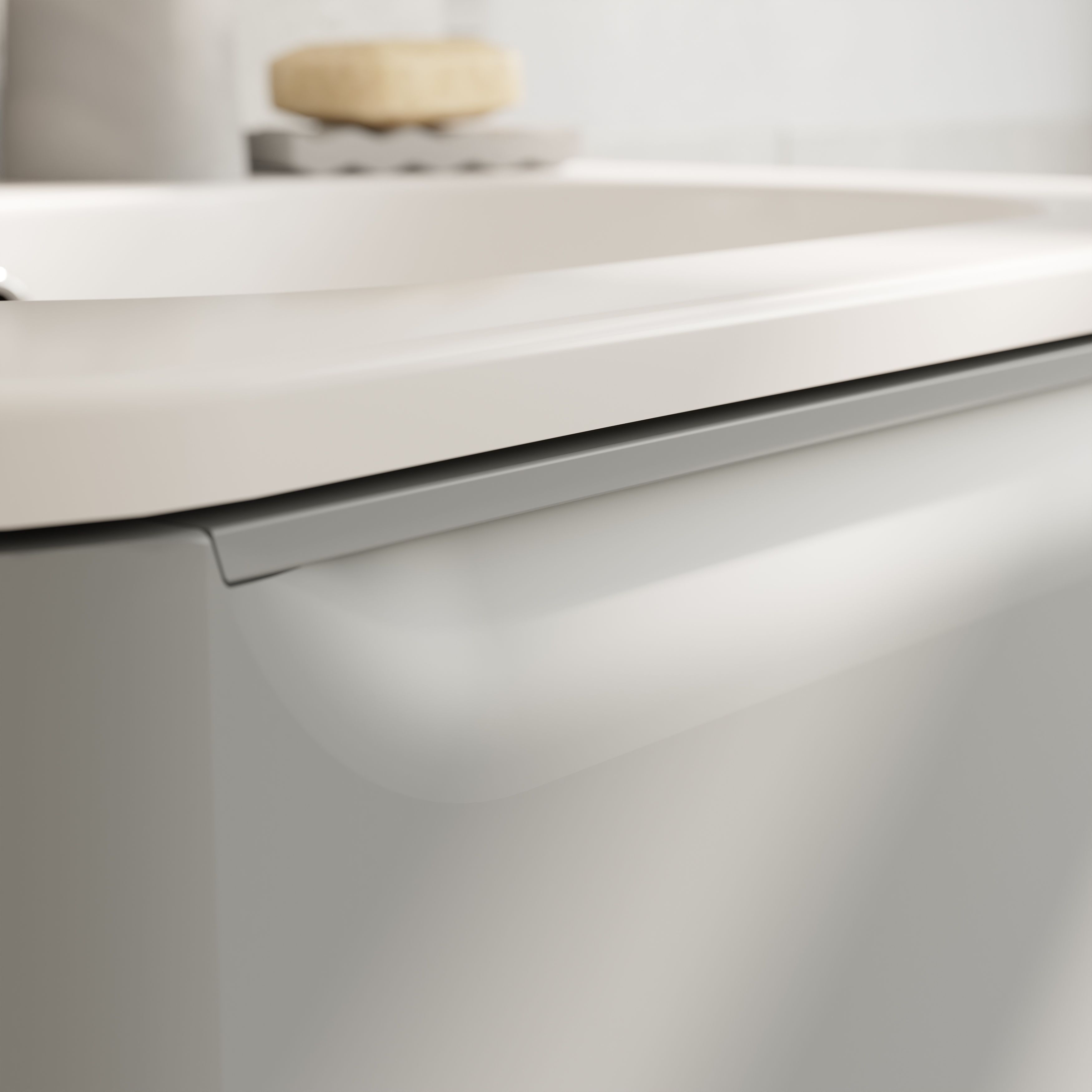 GoodHome Nevado Standard Matt Grey Wall-mounted Bathroom Vanity unit (H)60cm (W)60cm