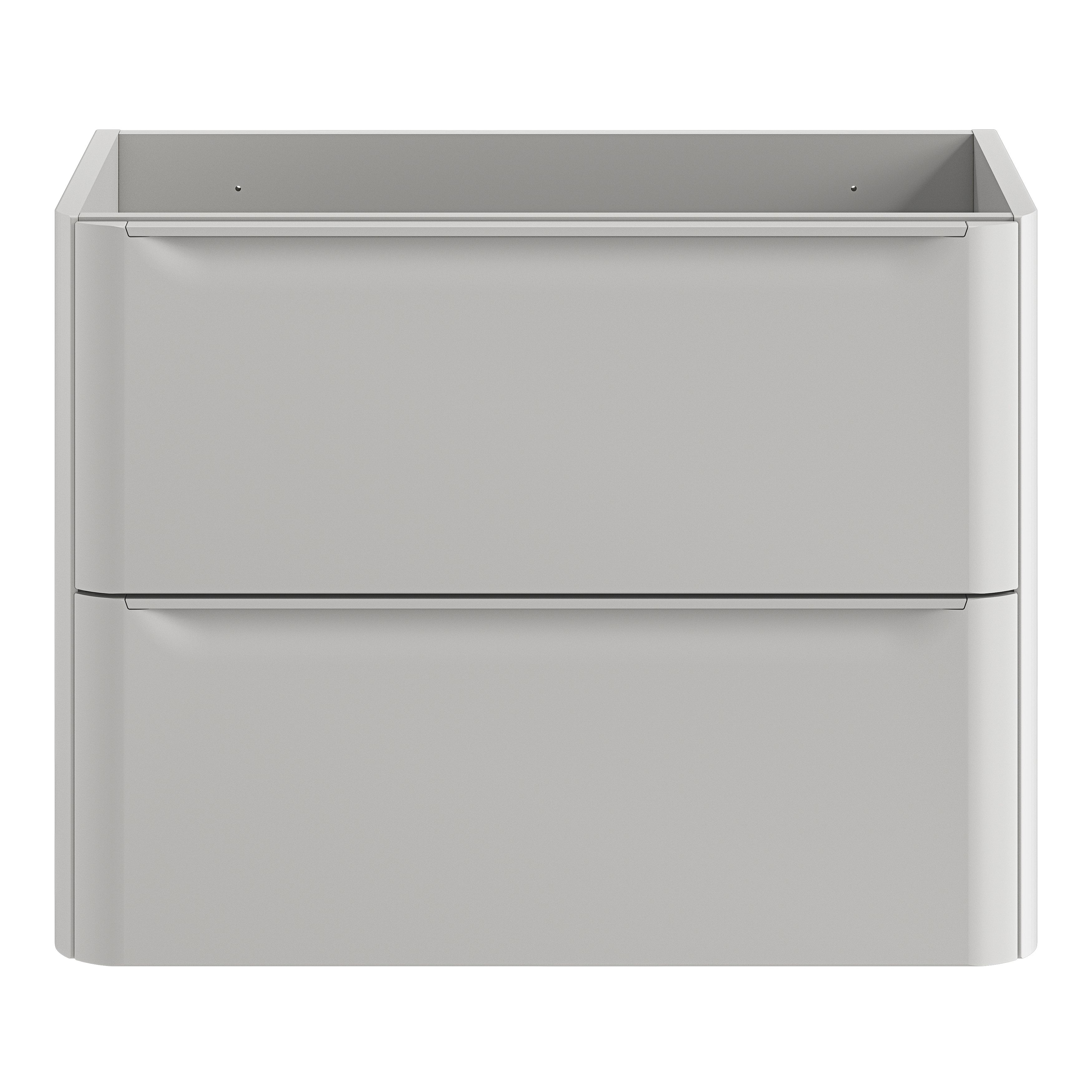 GoodHome Nevado Standard Matt Grey Wall-mounted Bathroom Vanity unit (H)60cm (W)80cm