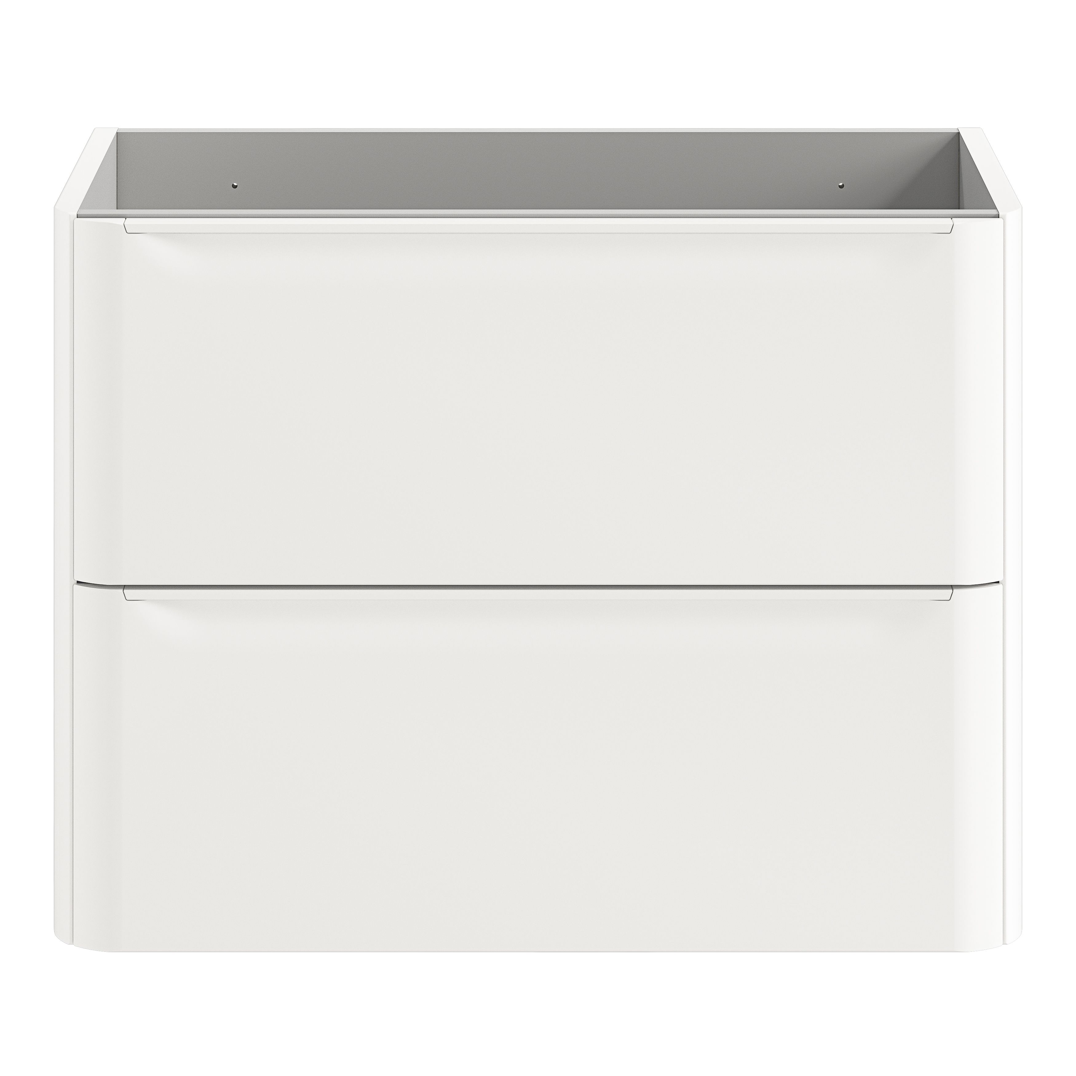 GoodHome Nevado Standard Matt White Wall-mounted Bathroom Vanity unit (H)60cm (W)80cm